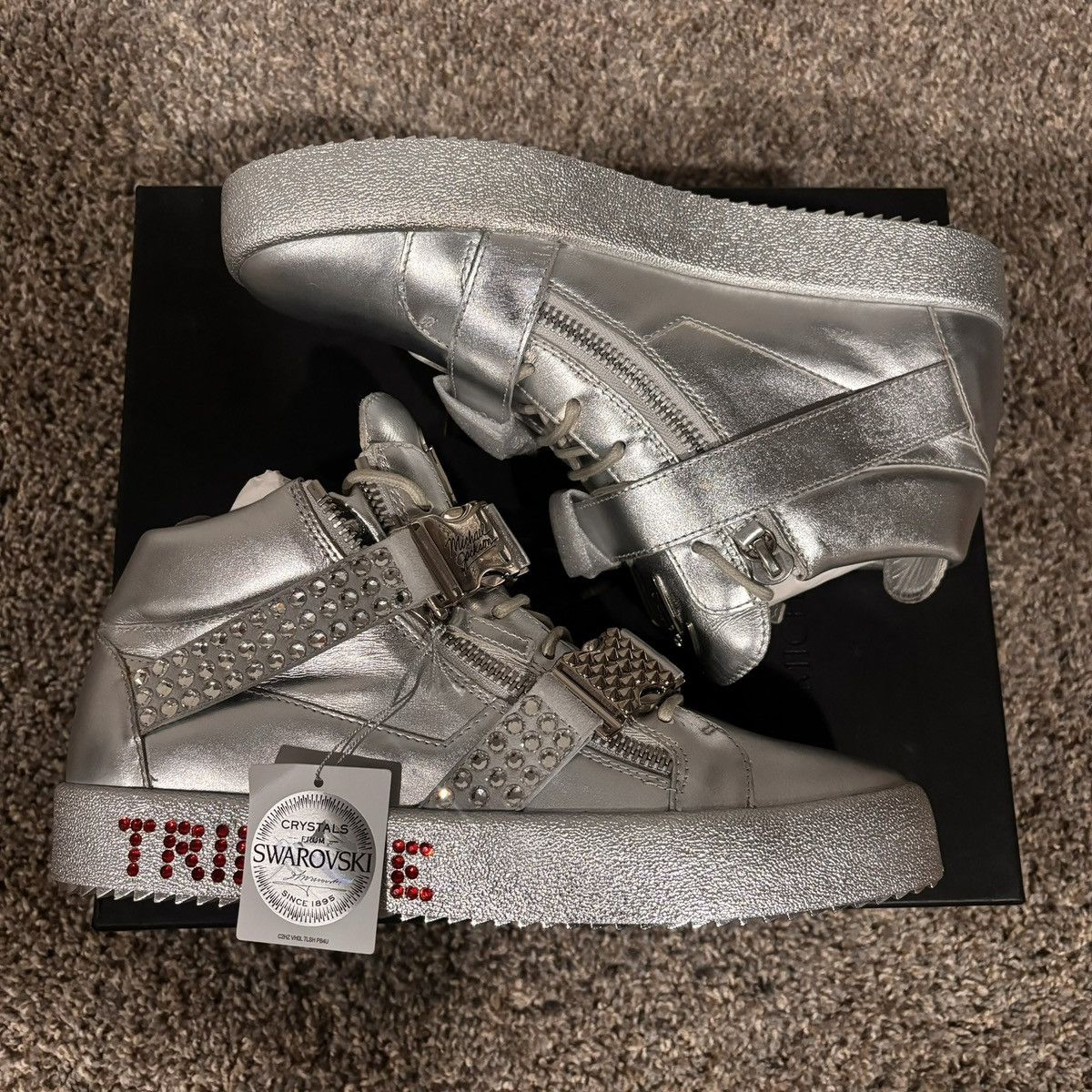Giuseppe Zanotti Giuseppe Zanotti x Michael Jackson Tribute Sneakers Size US 11 / EU 44 - 2 Thumbnail