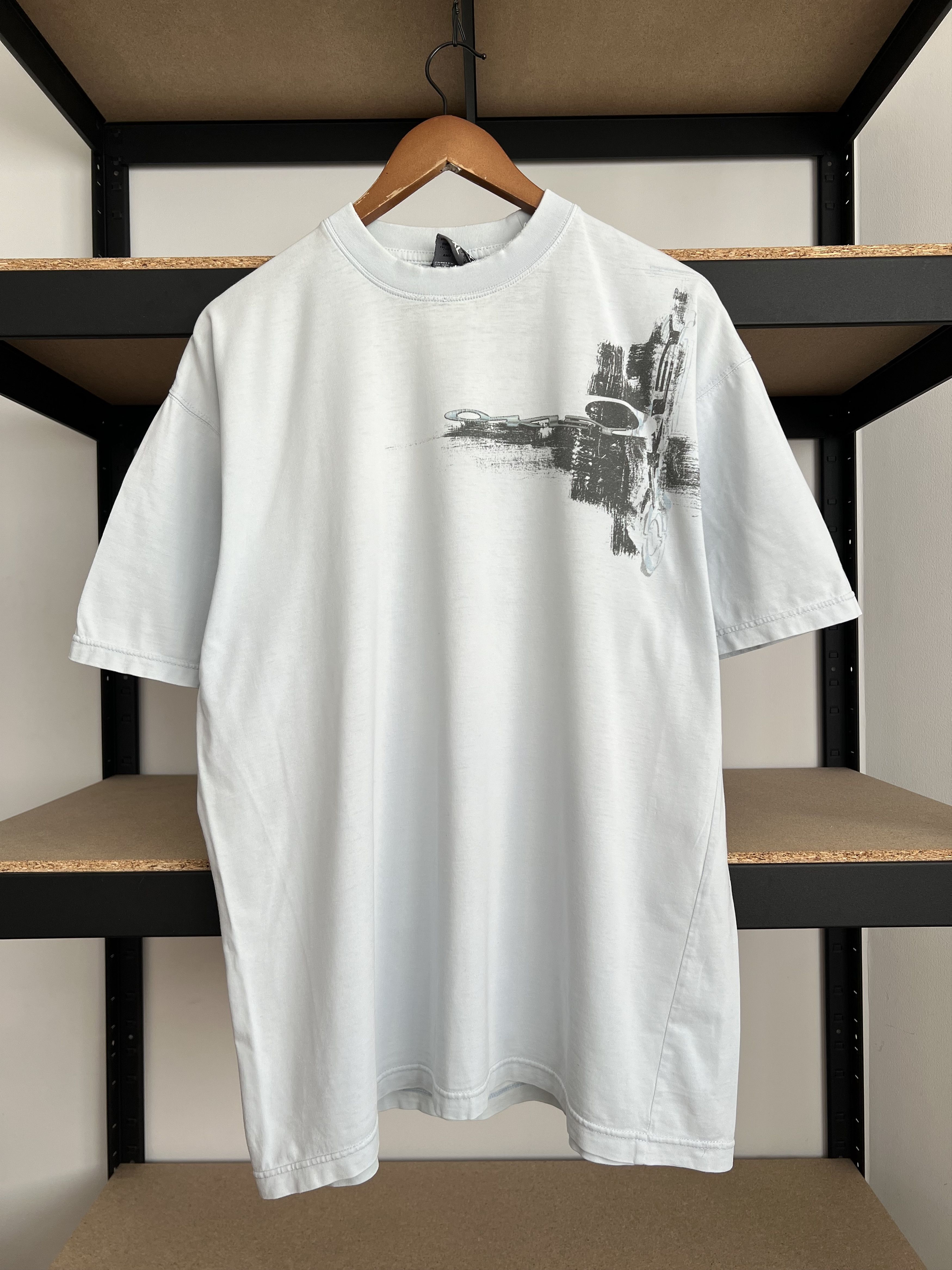 Oakley Vintage 90s Oakley Y2k Light Blue T-shirt Size US XL / EU 56 / 4 - 1 Thumbnail