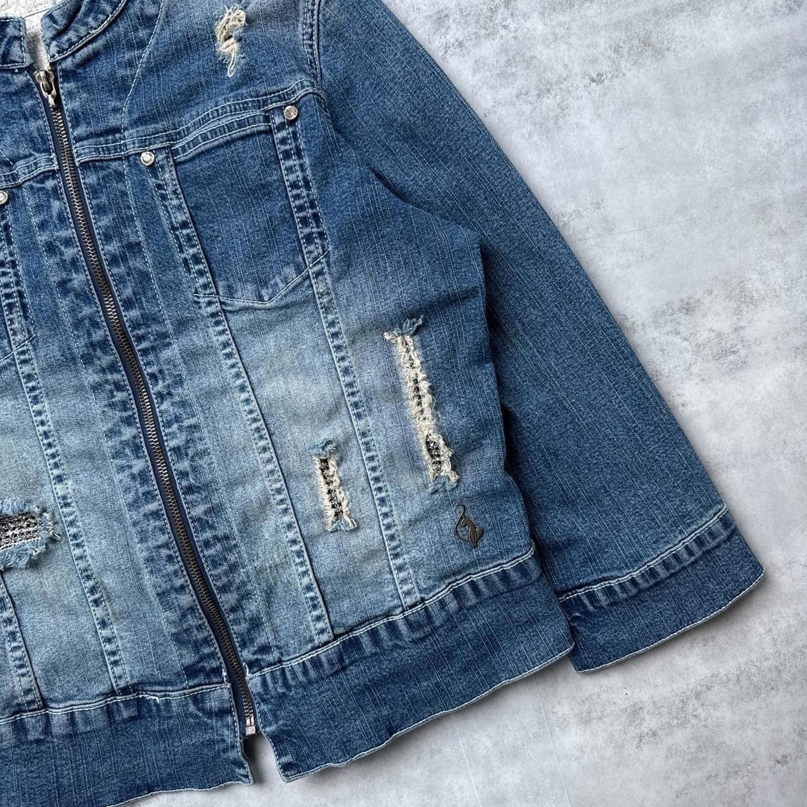 Other Y2K Baby Phat 00s Denim Vintage Jacket Size M / US 6-8 / IT 42-44 - 4 Thumbnail