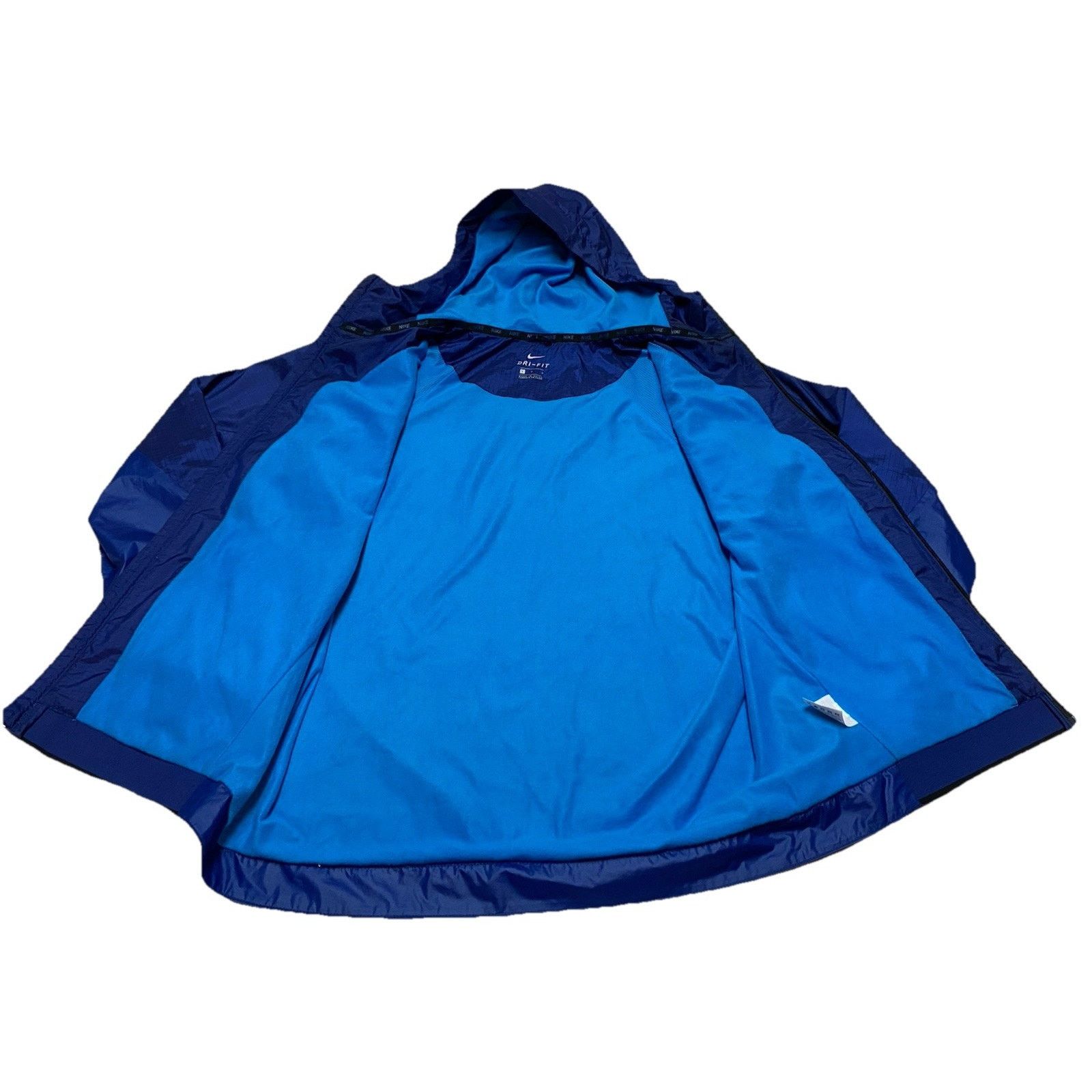 Nike Nike Dri-Fit Running Jacket Hooded Mens Size Large Blue Size US L / EU 52-54 / 3 - 4 Thumbnail