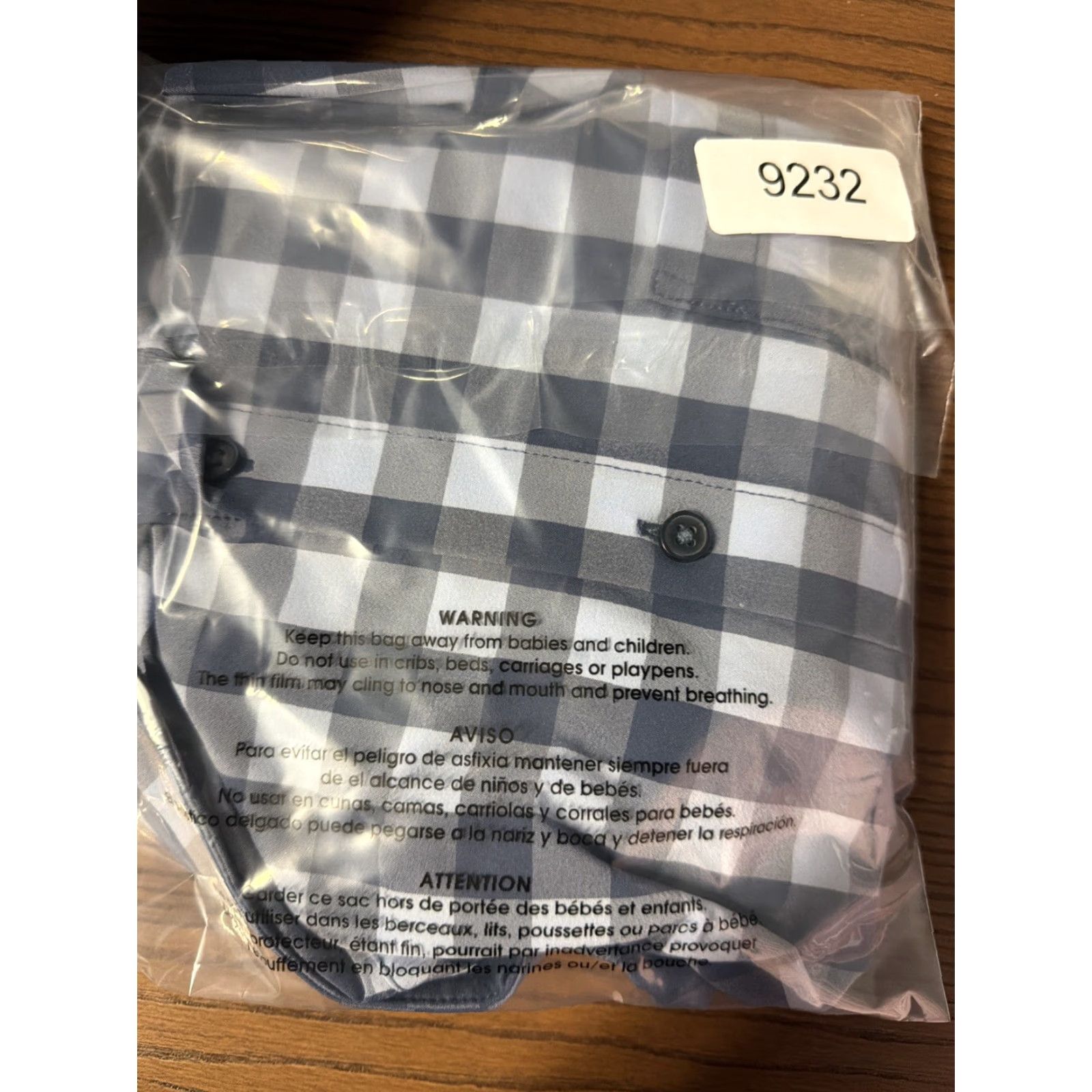 Mizzen+Main Mizzen+Main Leeward Shirt Men L Blue Trim Fit Plaid Check Short Sleeve Button-Up Collared Slim Easy Care Breathing All Seasons Size US L / EU 52-54 / 3 - 4 Thumbnail