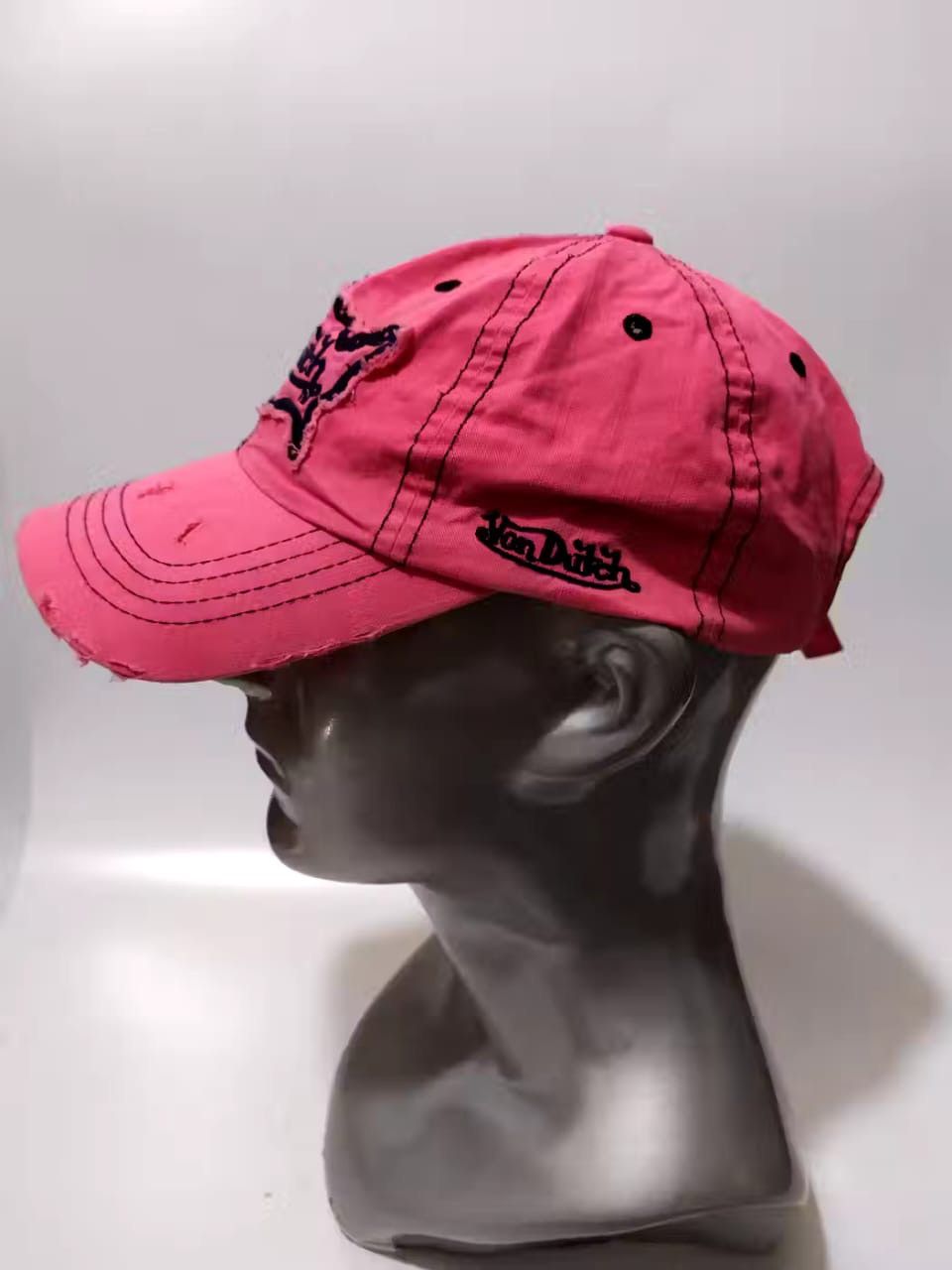 Von Dutch Von Dutch Distressed Pink Hats Size ONE SIZE - 3 Thumbnail