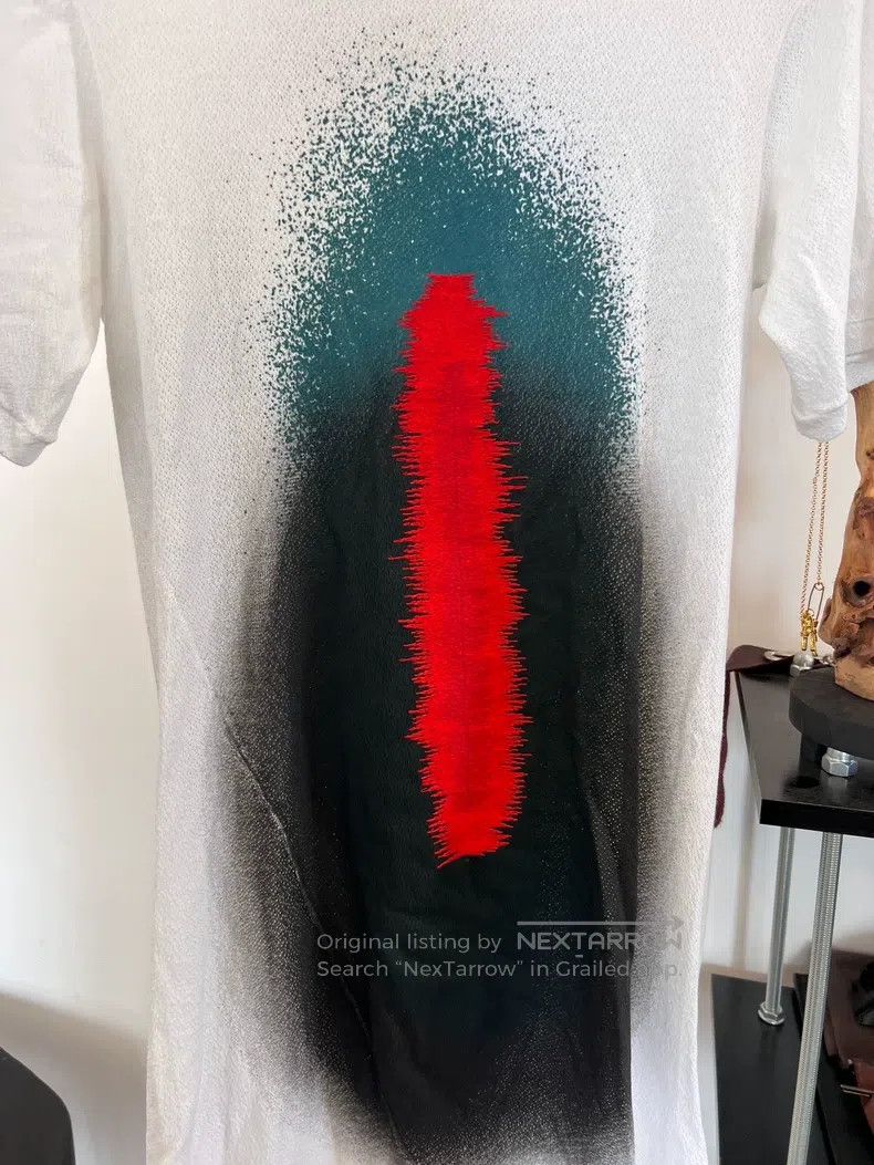 Boris Bidjan Saberi Cotton inkjet embroidery short-sleeved