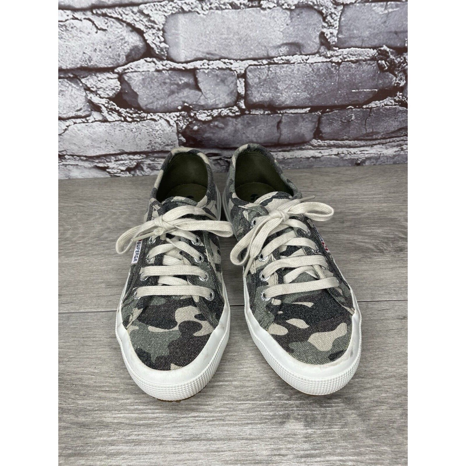 Superga Superga Camo Army Canvas Fabric Lace Up Casual Sneakers Shoe Size US 6 / IT 36 - 13 Thumbnail