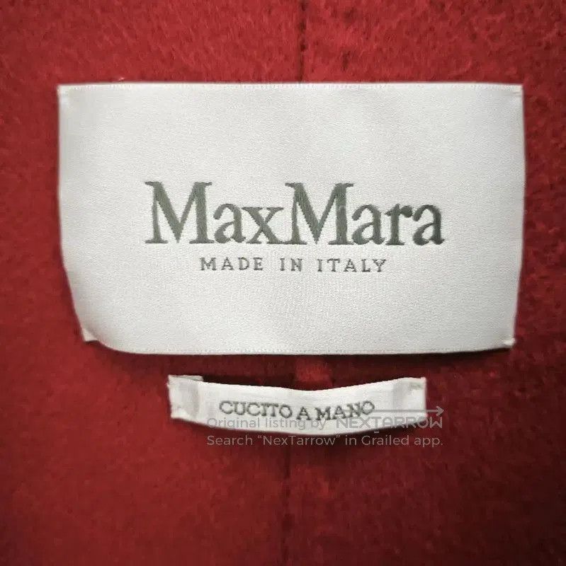 Max Mara MaxMara Red Wool Blend Mid-Length Coat . Size S / US 4 / IT 40 - 2 Thumbnail