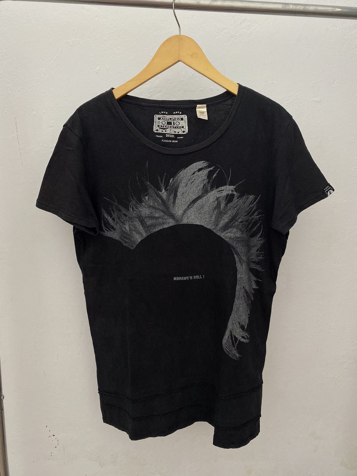DIESEL BLACK GOLD Crew-neck T-shirt in soft interlock cotton
