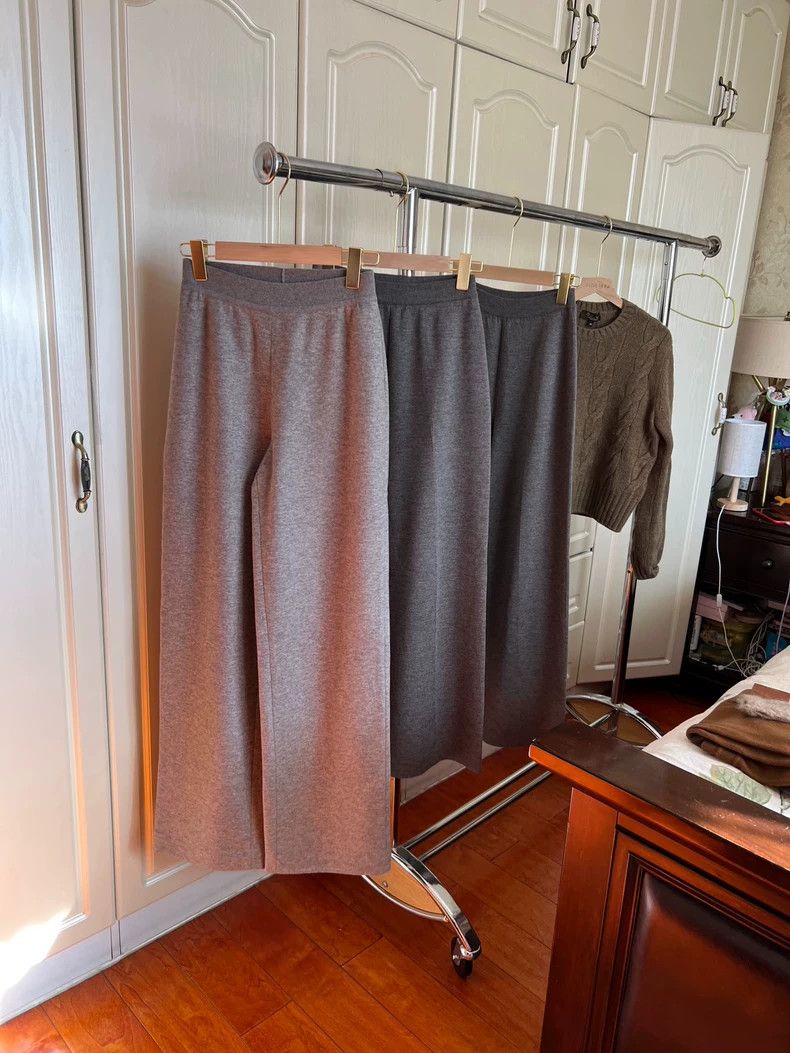 Loro Piana LORO PIANA Cashmere wide leg pants Size 26" / US 2 / IT 38 - 1 Thumbnail