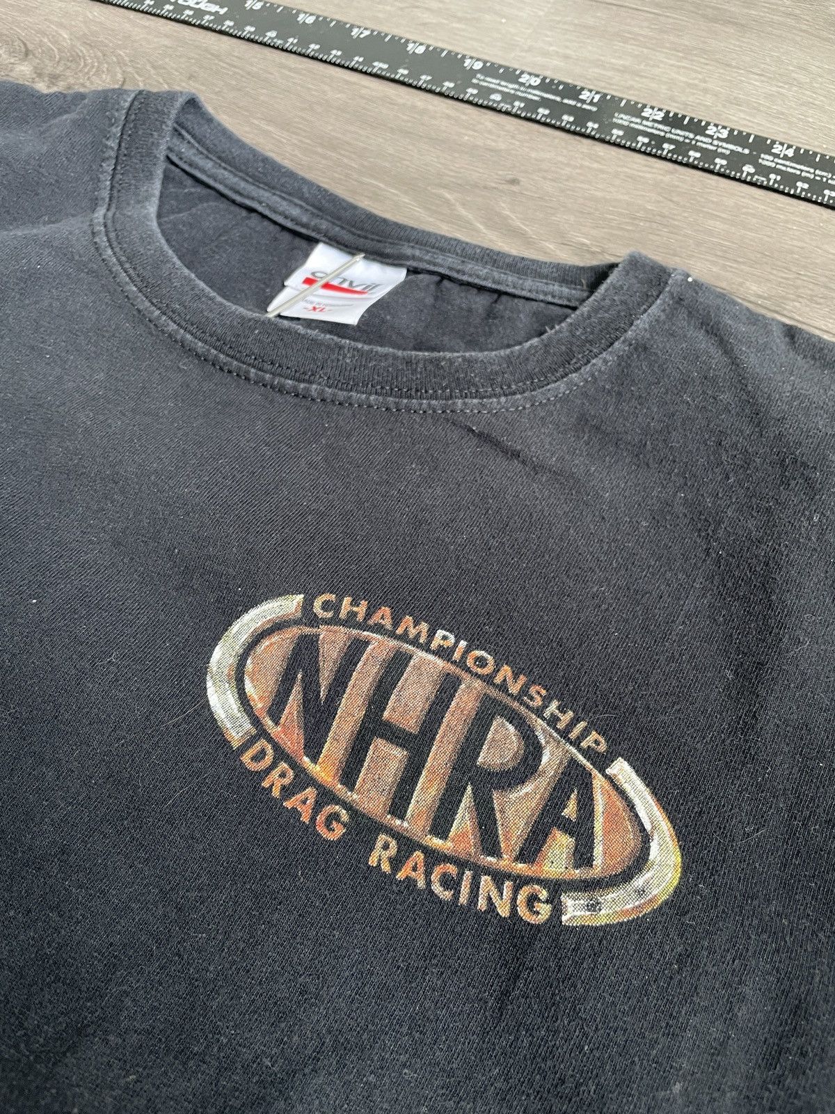 NASCAR × Vintage Y2K AOP NHRA “Drag Car Racing” Graphic Shirt (Sz. XL) Size US XL / EU 56 / 4 - 4 Thumbnail