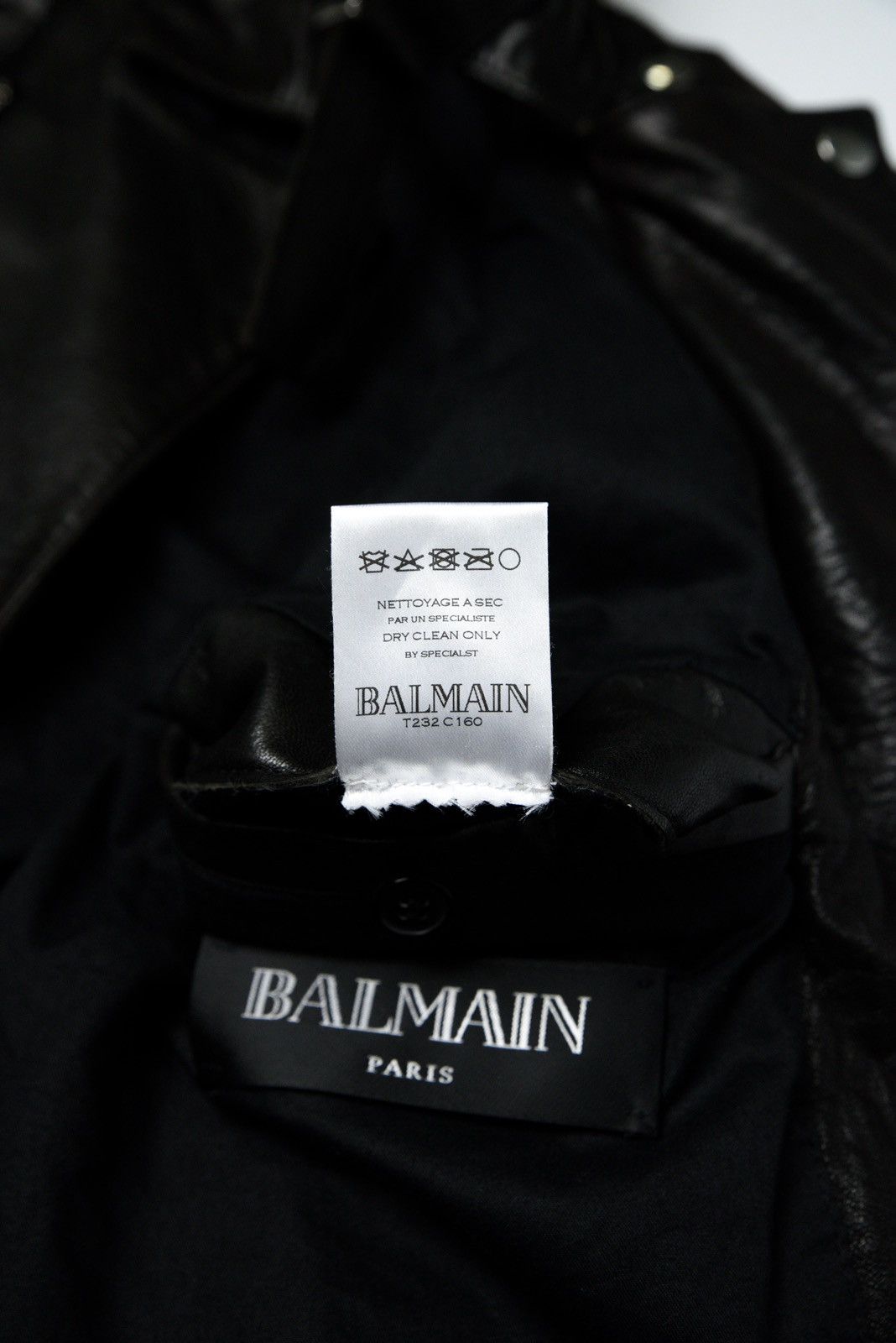 Balmain Balmain SS13 Lamb Leather Biker Jacket by Olivier Rousteing Size US M / EU 48-50 / 2 - 11 Thumbnail