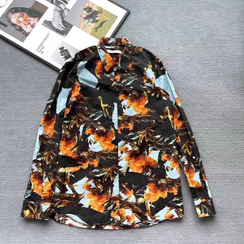 Givenchy Givenchy Floral Shirt / Size 37 Size US M / EU 48-50 / 2 - 1 Thumbnail