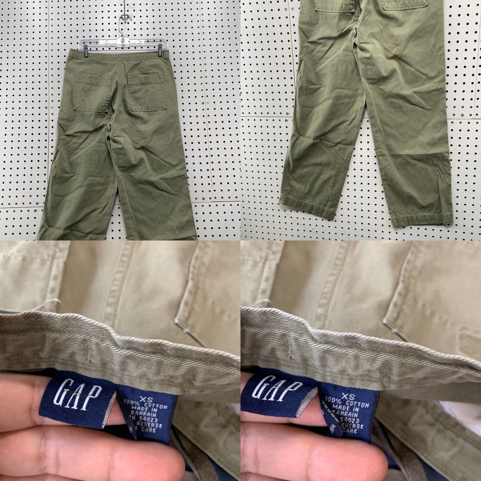 Gap Vintage Gap Drawstring Chino Pants Mens XS Tan Khaki Straight 31x27.5 Size US 27 - 8 Thumbnail