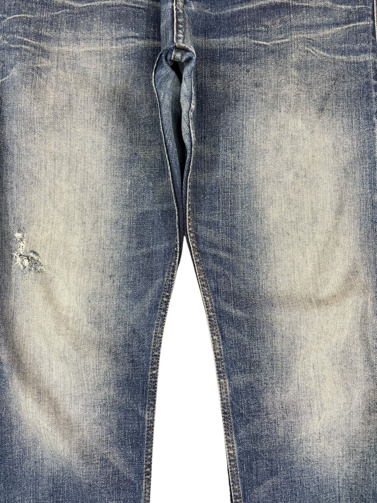 H&M Vintage H&M Selvedge Faded Distressed Jeans Size US 32 / EU 48 - 6 Thumbnail