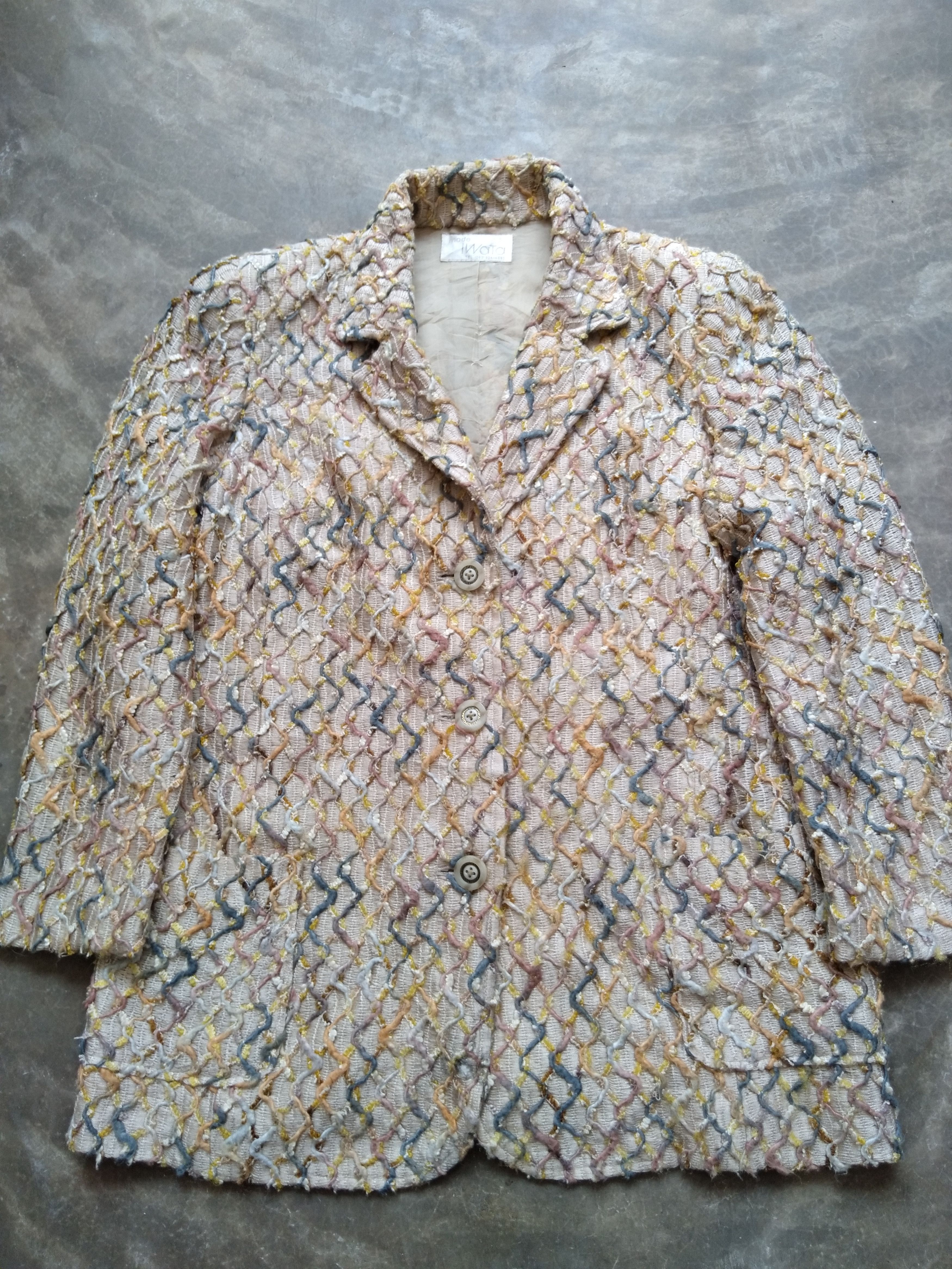 Japanese Brand Vintage Japanese Mode Iwata Double Pocketed Wool Cotton Size M / US 6-8 / IT 42-44 - 1 Thumbnail