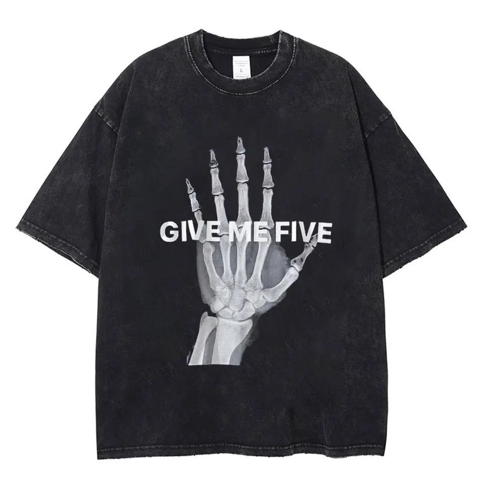 Japanese Brand Skeleton Graphic Washed T-Shirt Size US L / EU 52-54 / 3 - 1 Thumbnail