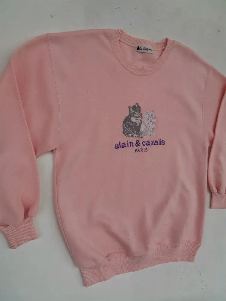 Habitat Vintage!!! Alian & Cazalis Paris Embroidered Sweatshirt Size US M / EU 48-50 / 2 - 8 Thumbnail