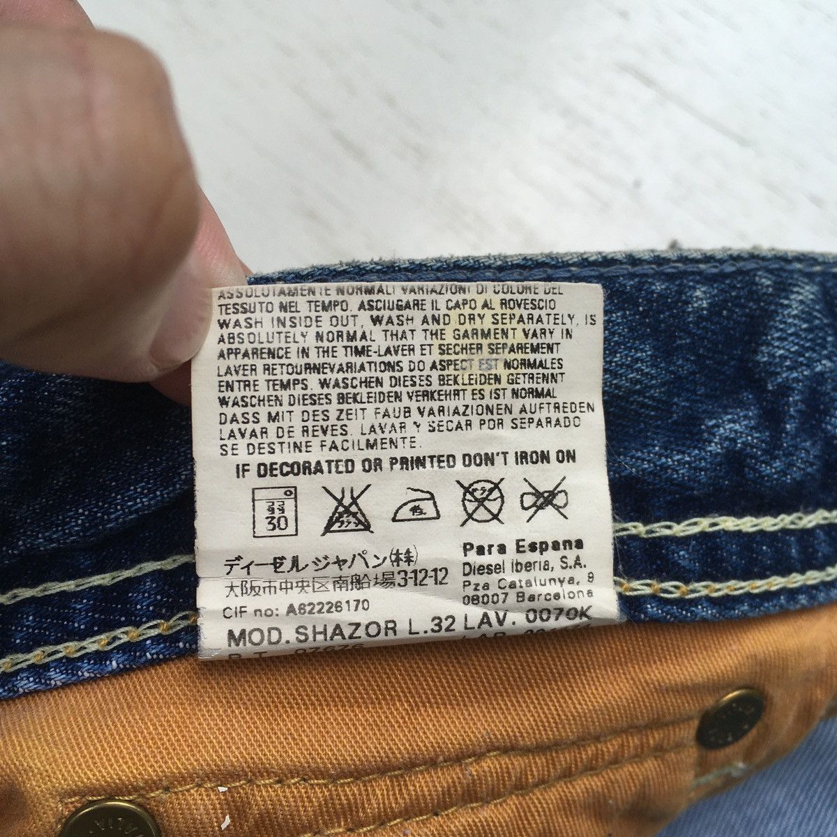Diesel DIESEL SHAZOR DENIM JEANS FLARED MINI BOOTCUT Size US 36 / EU 52 - 6 Thumbnail