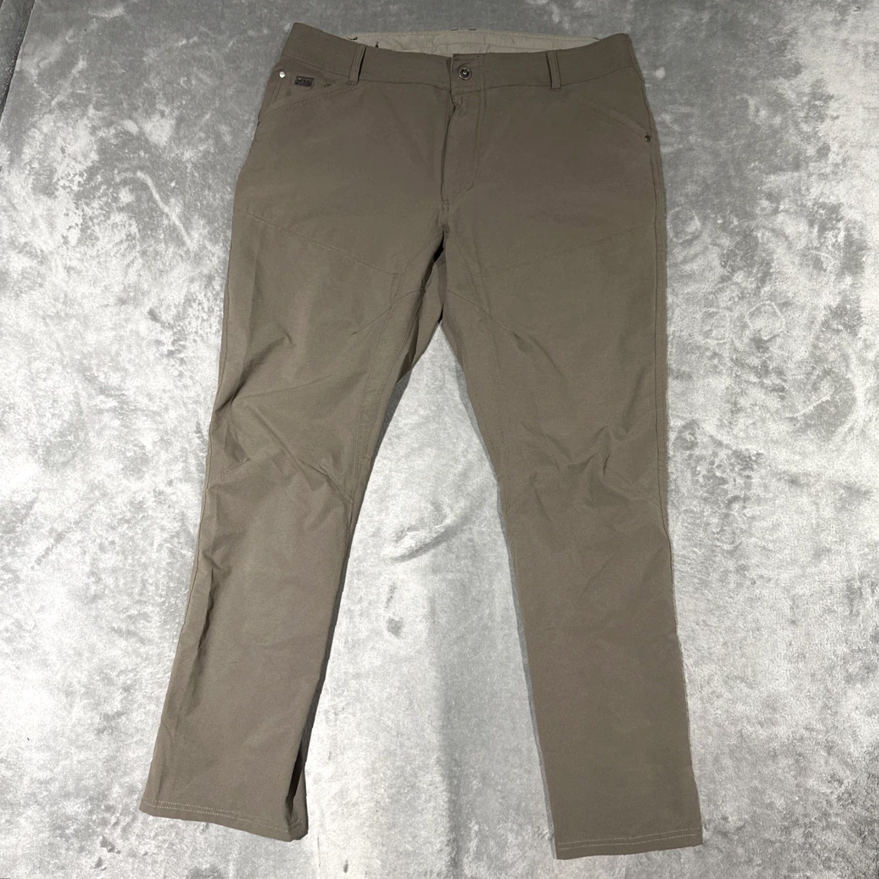 Vintage Kuhl Silencr Pants Mens 38x32 Brown Cargo Straight 5-Pocket Ripstop Outdoors Hiking Performance Size US 38 / EU 54 - 2 Thumbnail