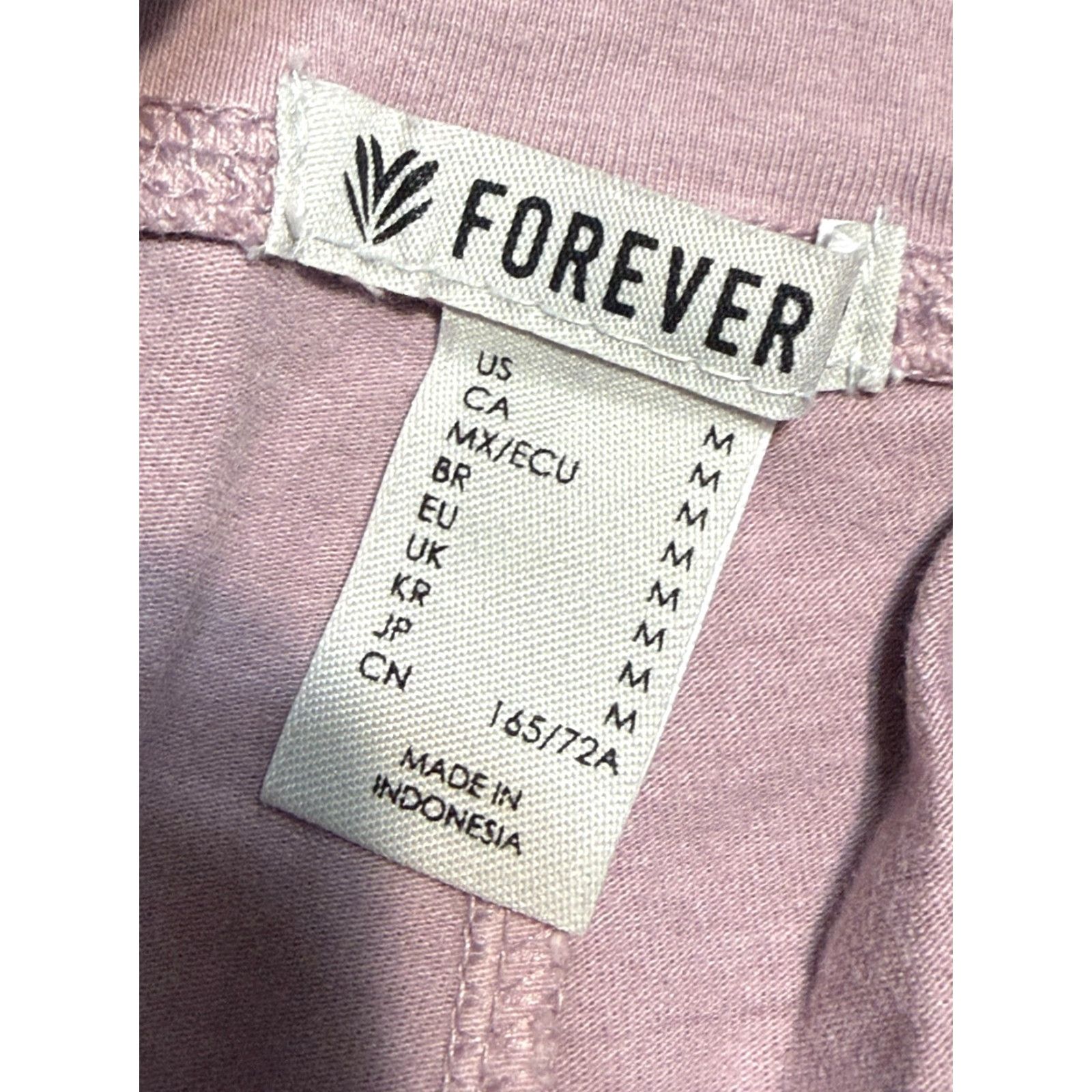 Forever 21 FOREVER 21 Leggings Pants Women's M Purple Stretch Mid Rise Casual Activewear Size 32" / US 10 / IT 46 - 4 Thumbnail
