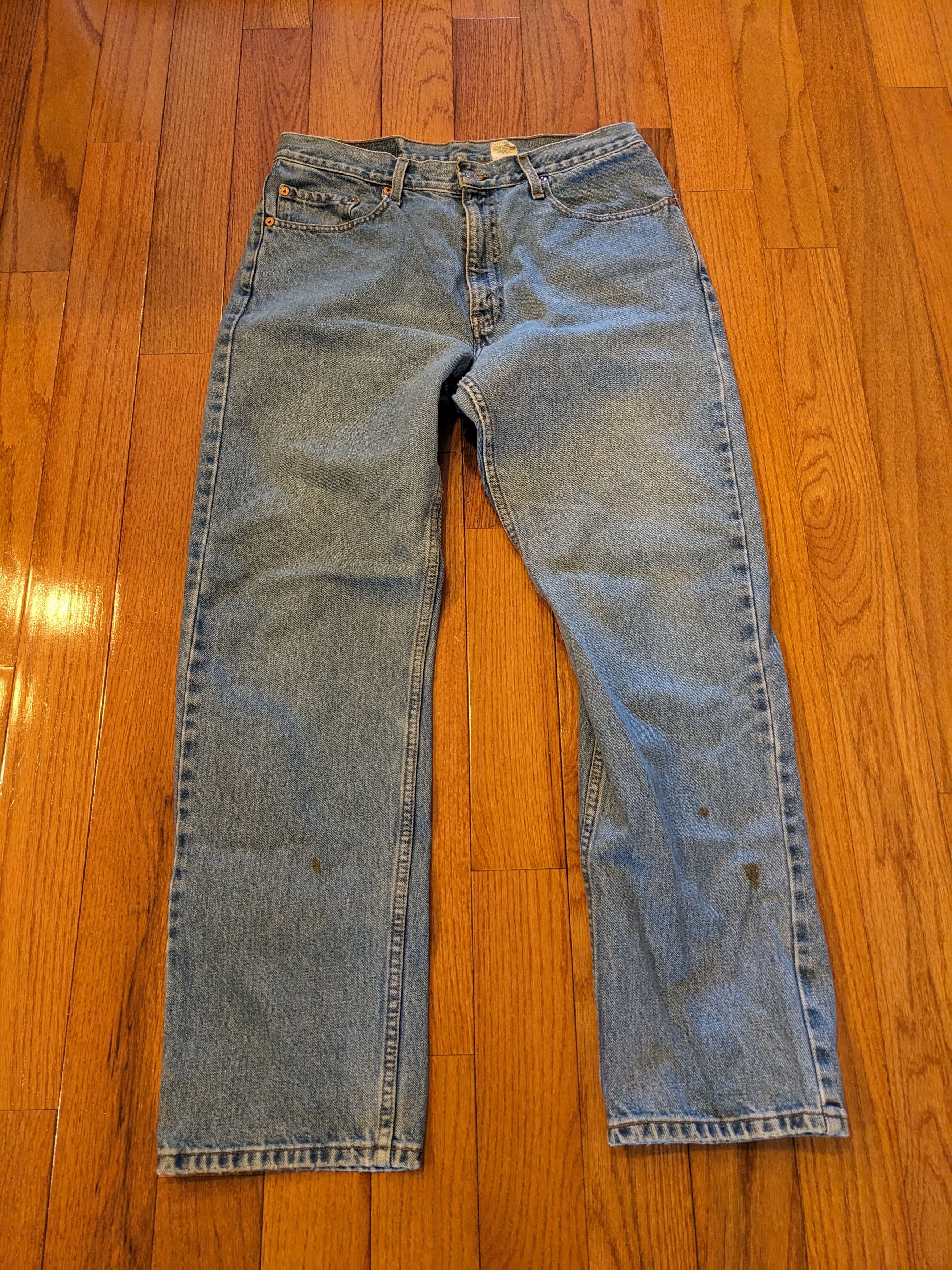 Levi's × Vintage Vintage 90s Levi's 505 34 x 30 Regular Straight Leg Denim Size US 34 / EU 50 - 5 Thumbnail