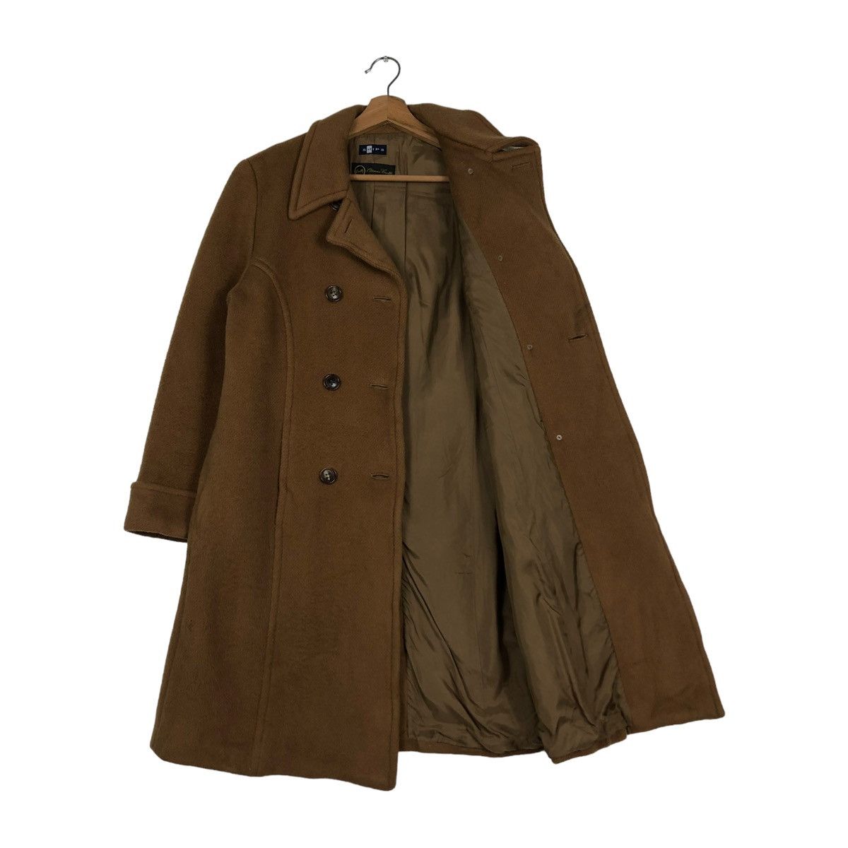 Japanese Brand 🔥VINTAGE WOOL LONG JACKET SHIPS JAPAN DOUBLE BREASTS Size M / US 6-8 / IT 42-44 - 11 Thumbnail