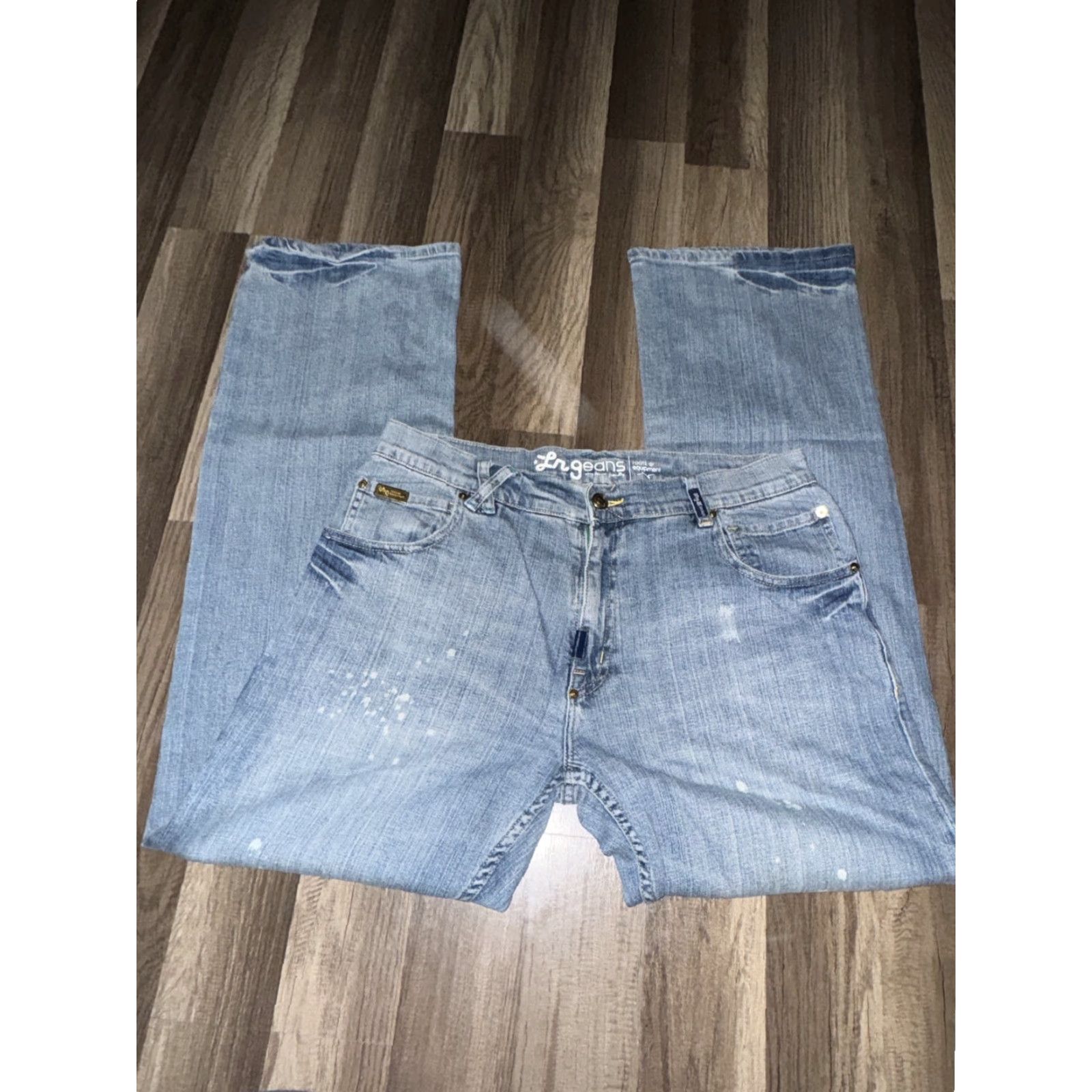 Denime VINTAGE LRG Jeans Denim Blue 34x34 Men Regular 34 Inseam 34 Straight Size US 34 / EU 50 - 3 Thumbnail