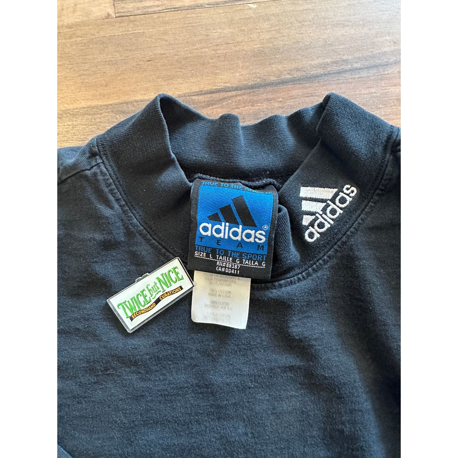 Adidas Vintage Adidas Long sleeve Size Large Size US L / EU 52-54 / 3 - 2 Thumbnail
