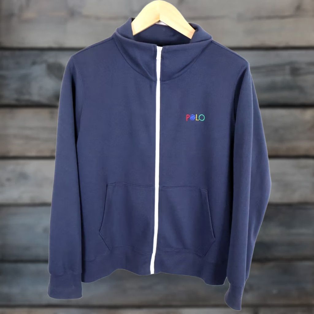 Polo Ralph Lauren Polo Ralph Lauren US Open Jacket Women's Large Dark Blue Cotton Zip Up Tennis Size L / US 10 / IT 46 - 1 Thumbnail