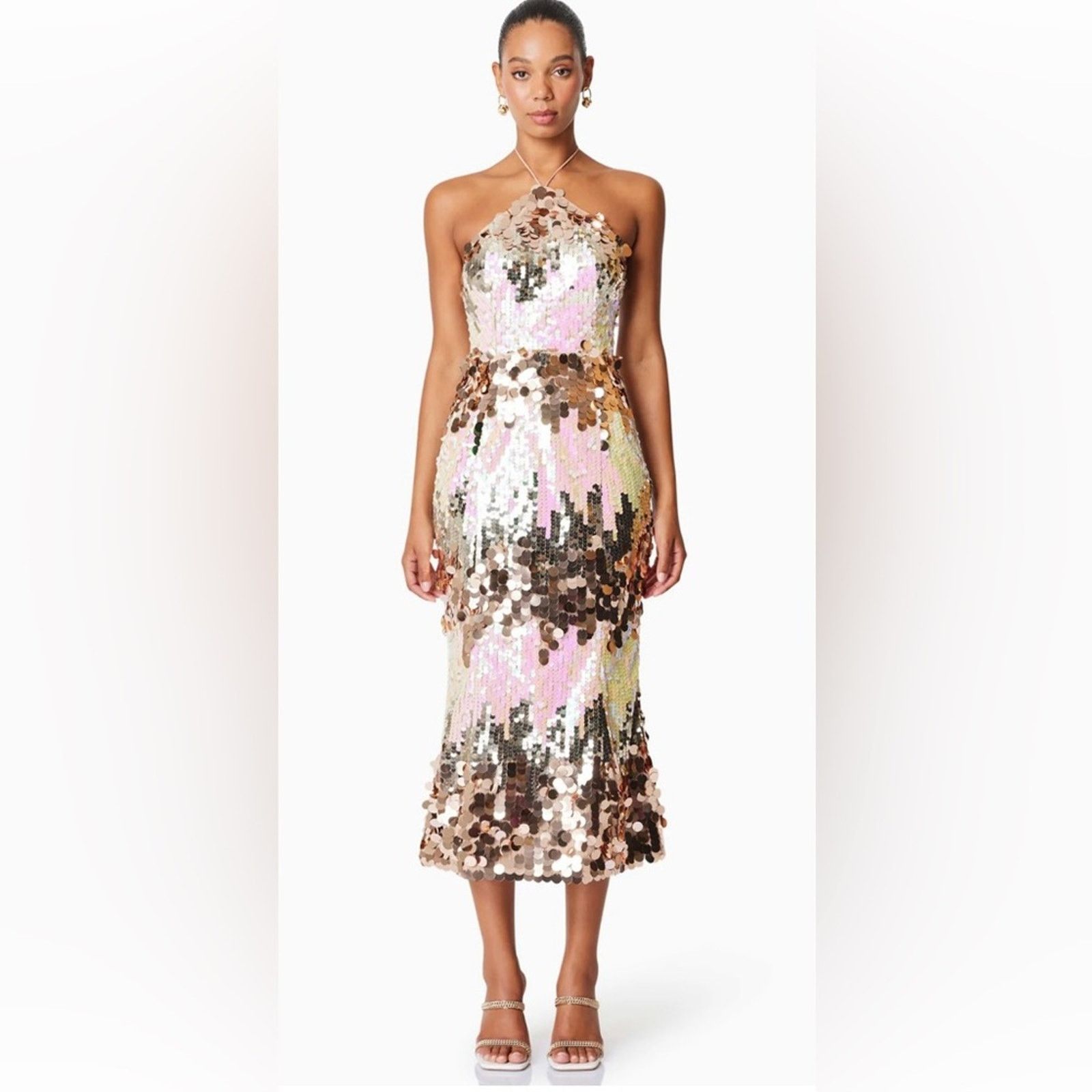 ELLIATT NWT Elliatt $278 Sequin Evening Gown - Multicolor size S Size S / US 4 / IT 40 - 1 Thumbnail