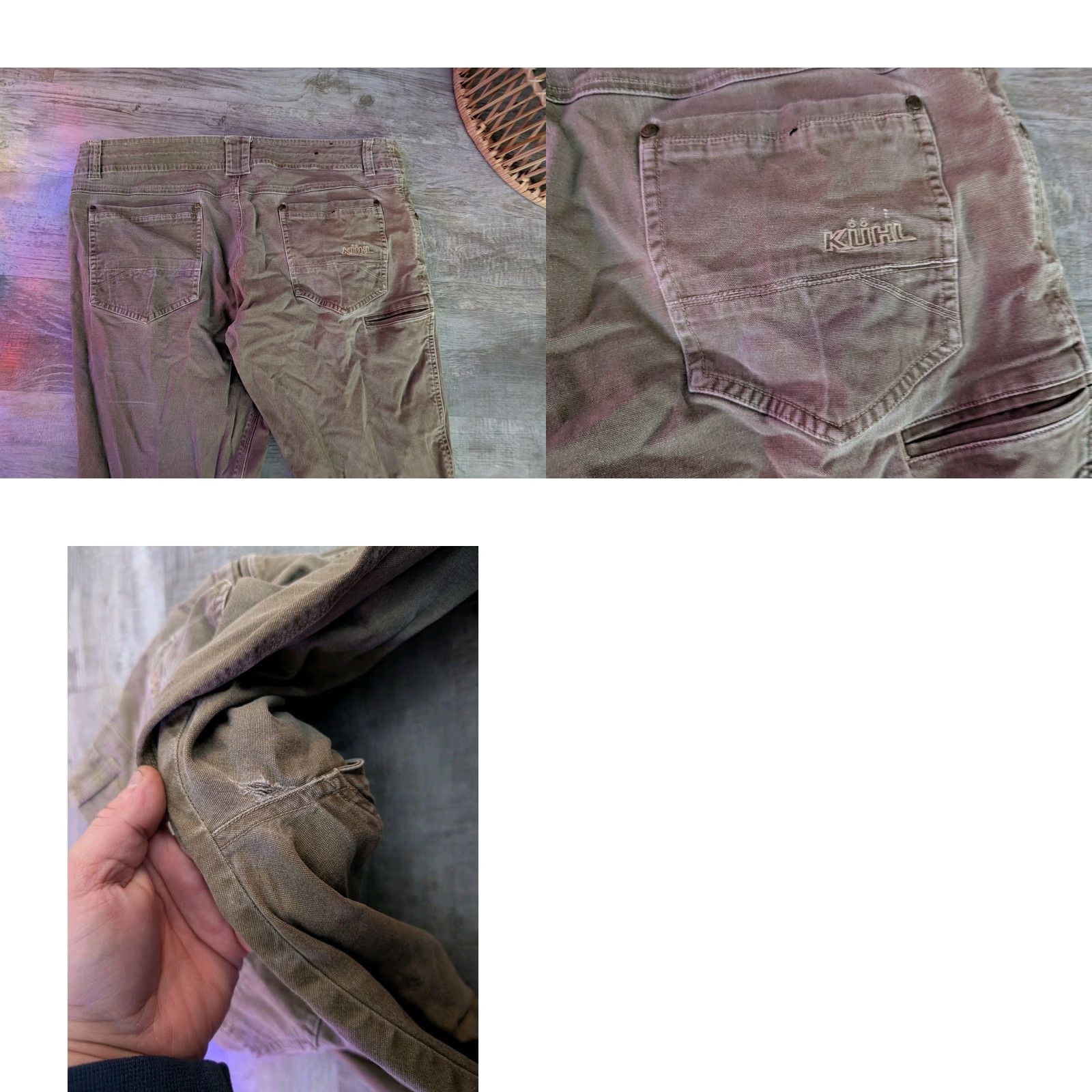 Vintage VINTAGE KUHL Kanvas Jean Mens 36x34 Kanvas Jean Pants Brownish Gray 5-Pocket Stretch Canvas Regular Fit 90s Outdoors Men Size US 36 / EU 52 - 11 Thumbnail