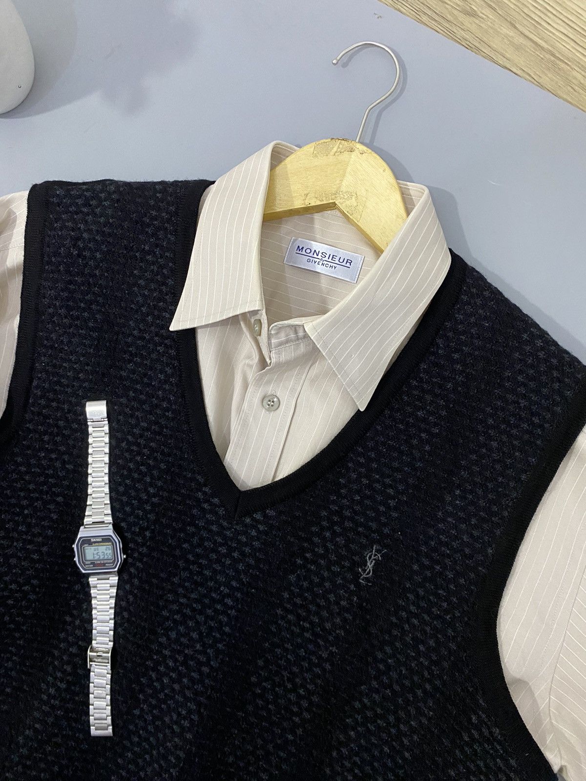 Vintage × Yves Saint Laurent 💥Vest💥Yves Saint Laurent Vest Size US L / EU 52-54 / 3 - 1 Thumbnail