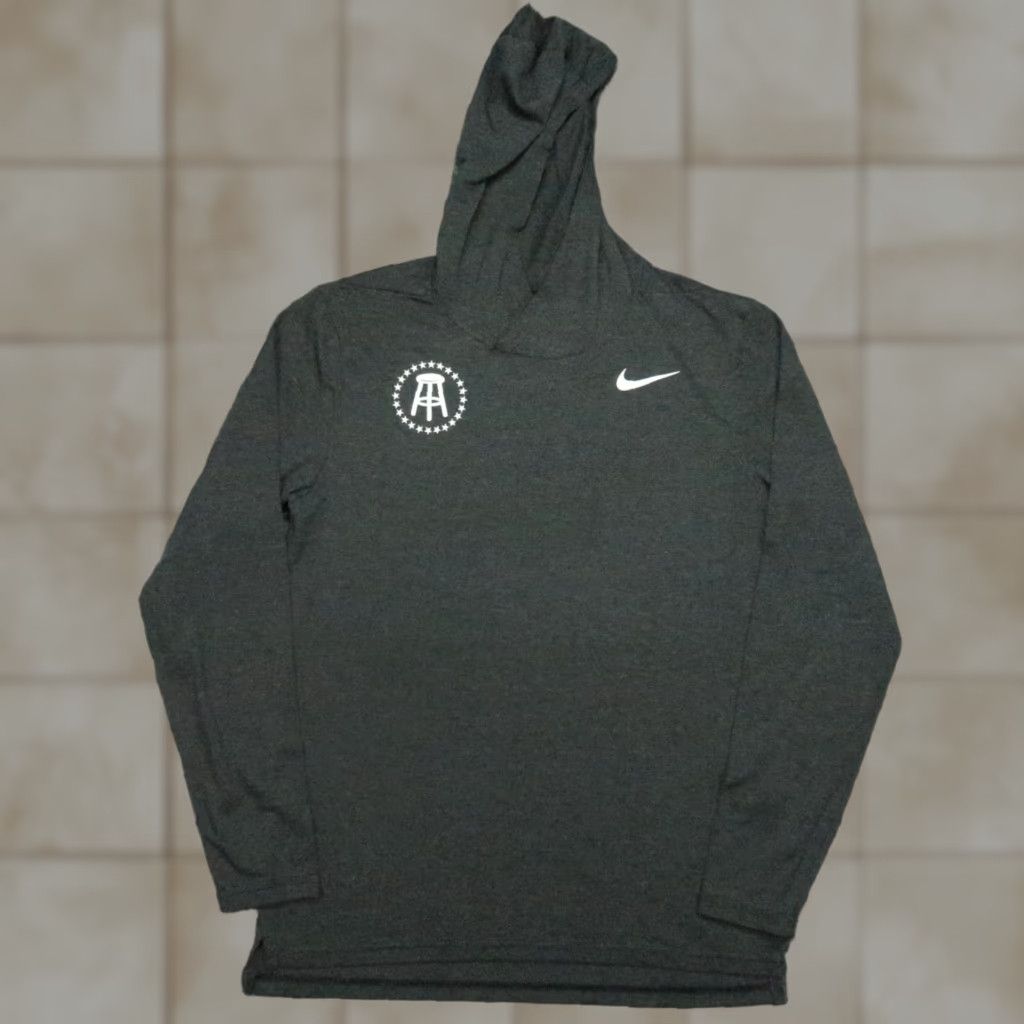 Nike Nike Hoodie Men Small Charcoal Gray Performance Pullover Dri Fit Barstool Sports Size US S / EU 44-46 / 1 - 1 Thumbnail