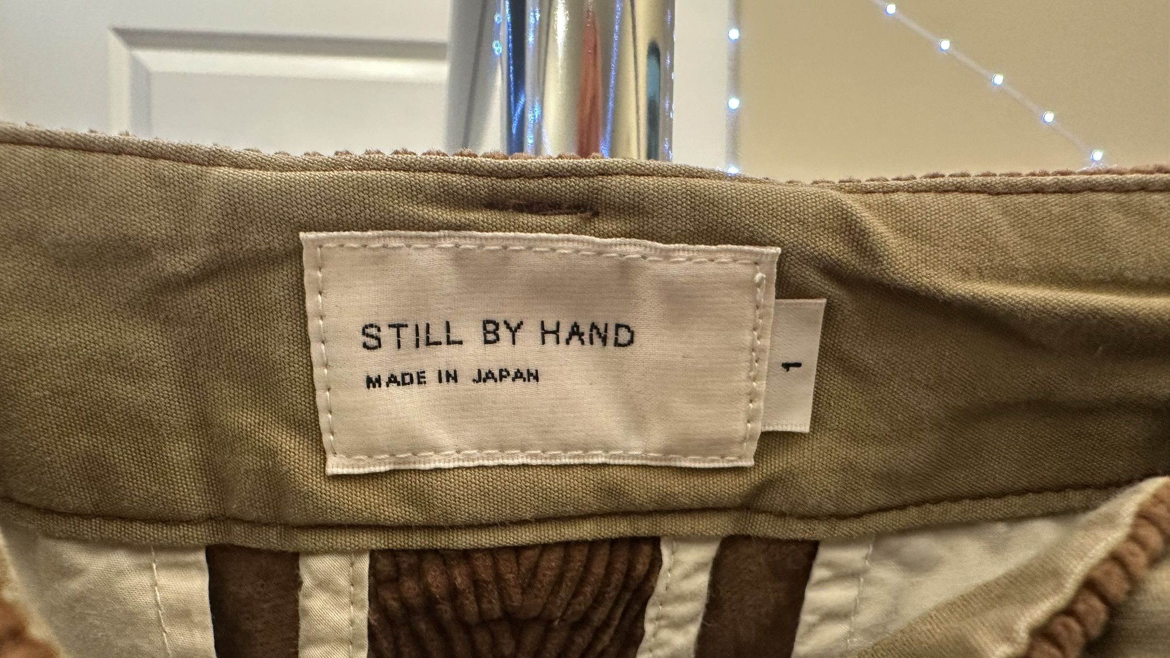 STILL BY HAND Still by Hand Corduroy Wide Pant khaki / tan / brown Size US 30 / EU 46 - 4 Thumbnail