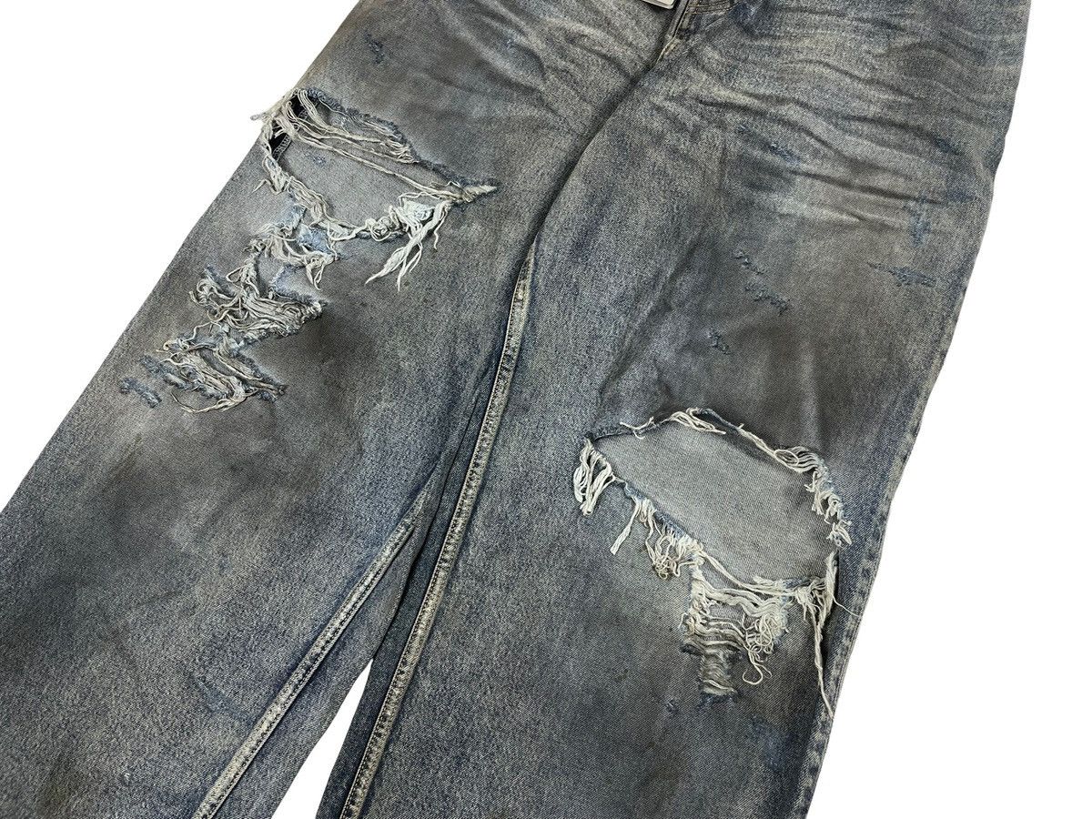 Balenciaga Balenciaga SS23 Mud Show Oil Spilled Destroyed Baggy Jeans Size US 32 / EU 48 - 4 Thumbnail