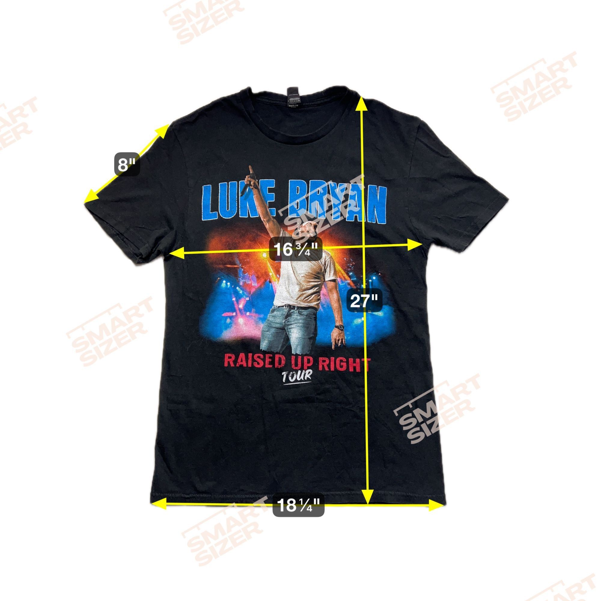 Other Luke Bryan Raised Up Right Tour Concert Small T-Shirt Shirt Size US M / EU 48-50 / 2 - 6 Thumbnail