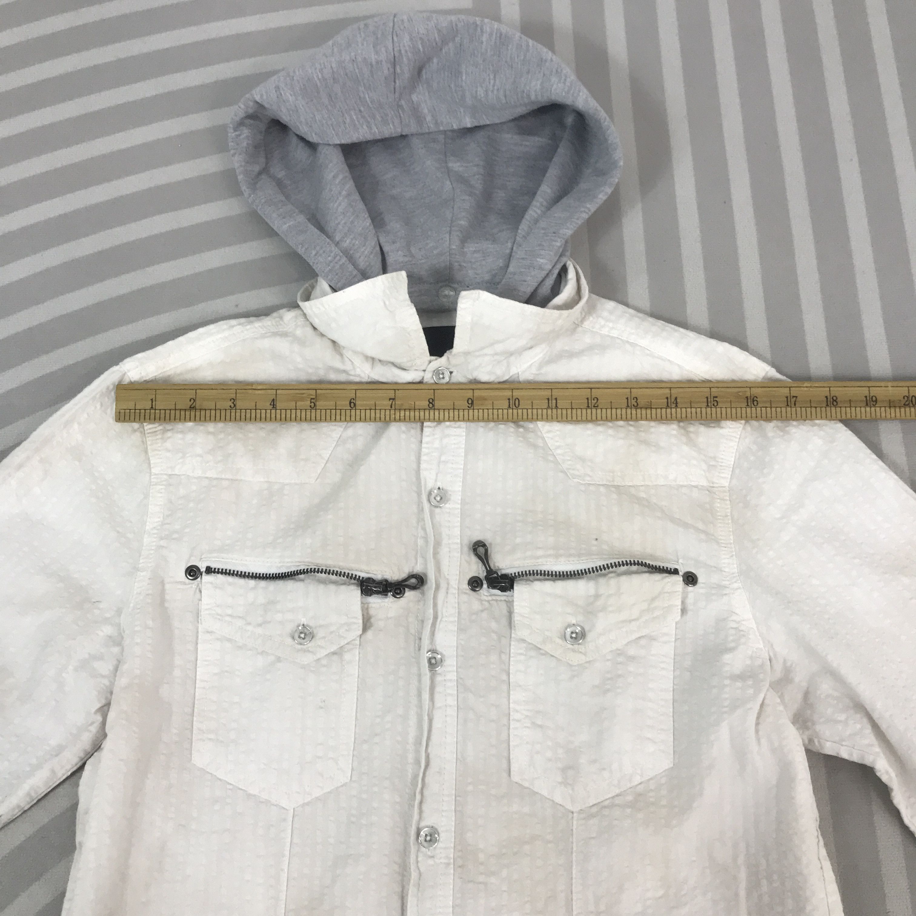 In The Attic In The Attic Japan Hoodie style button up Shirt K44B56 Size US M / EU 48-50 / 2 - 5 Thumbnail