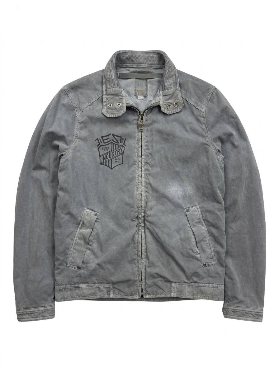 Diesel Diesel Distressed Grey Moto Jacket Size M Size US M / EU 48-50 / 2 - 1 Thumbnail