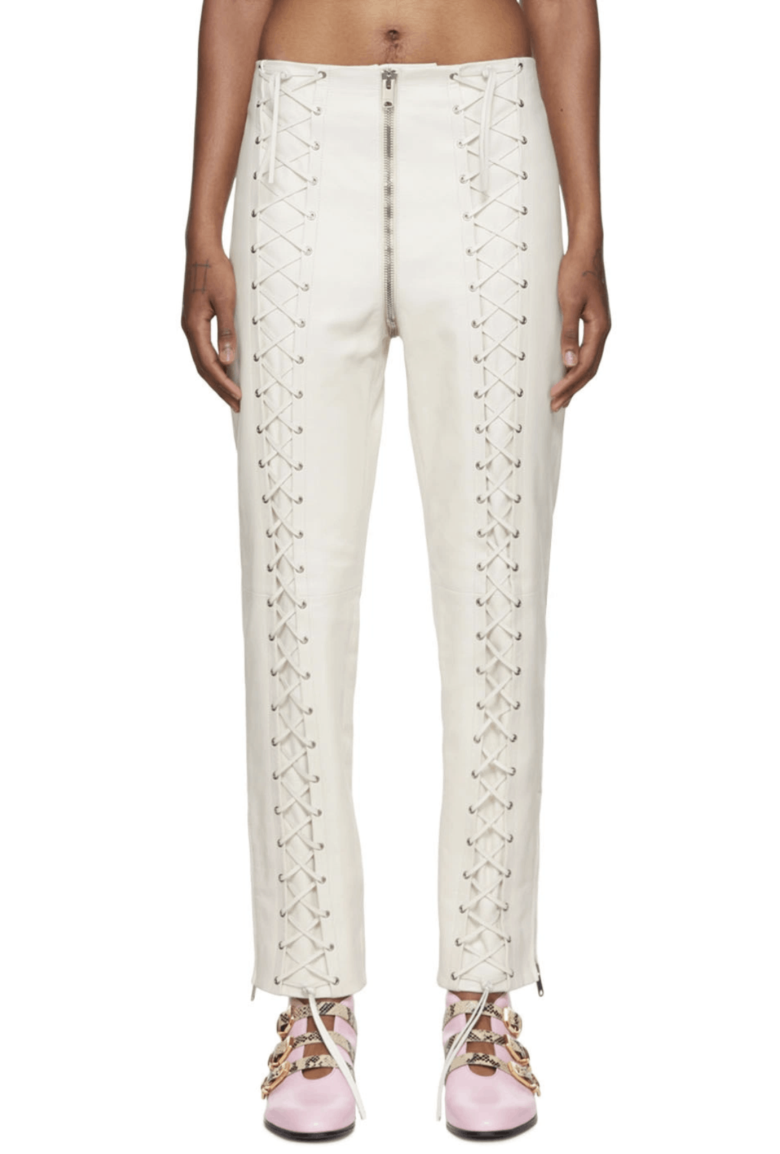 Gucci Gucci Lace-Up Leather Pants Size US 28 / EU 44 - 12 Thumbnail