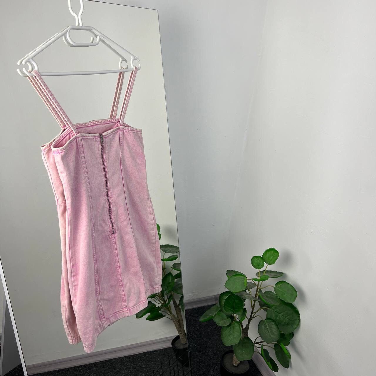 Hysteric Glamour Sundress Pink Denim Y2k Style Size S / US 4 / IT 40 - 2 Thumbnail