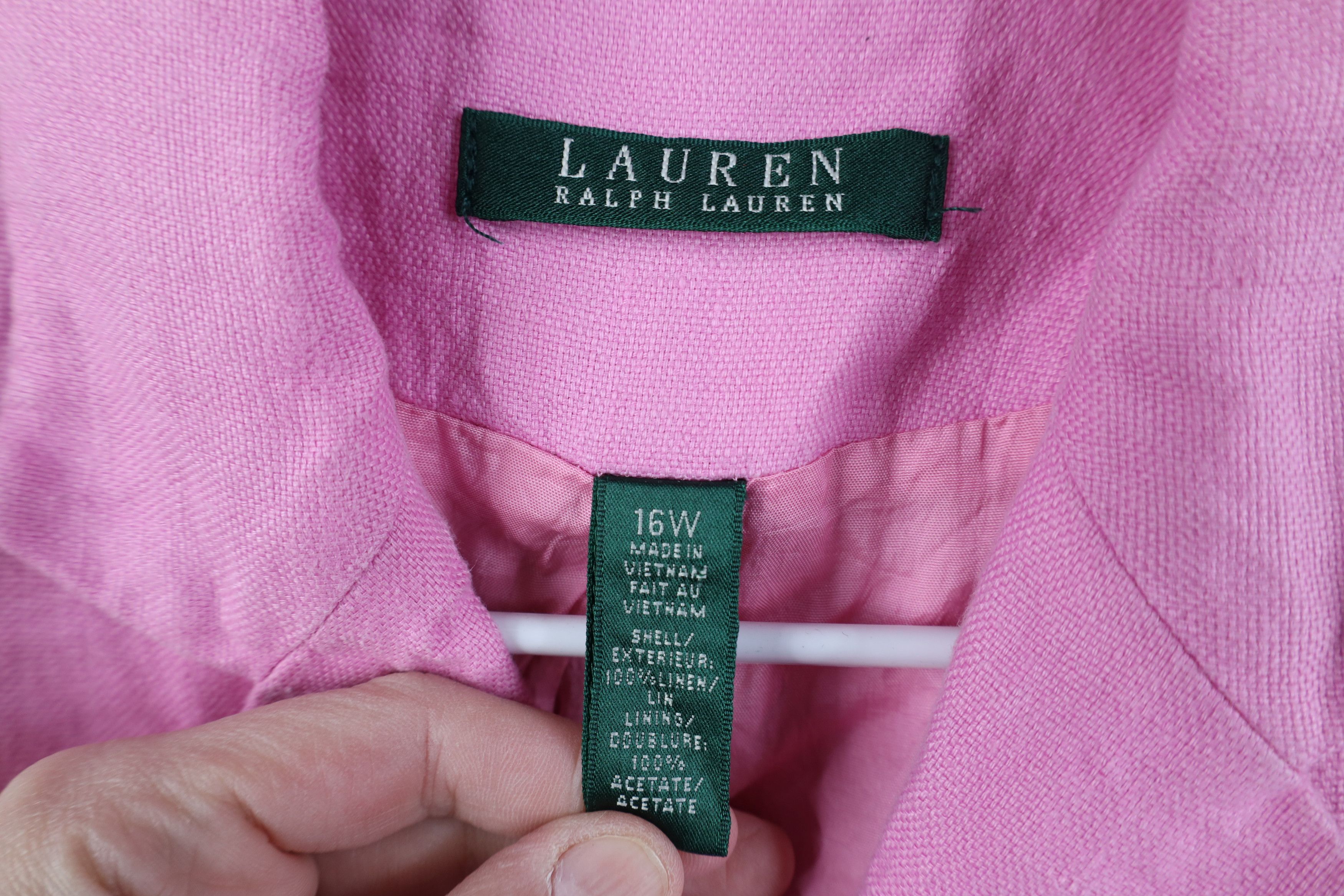 Polo Ralph Lauren Vintage 90s Y2K Ralph Lauren Jacket Pink Legally Blonde Size XXL / US 16-18 / IT 52-54 - 8 Thumbnail
