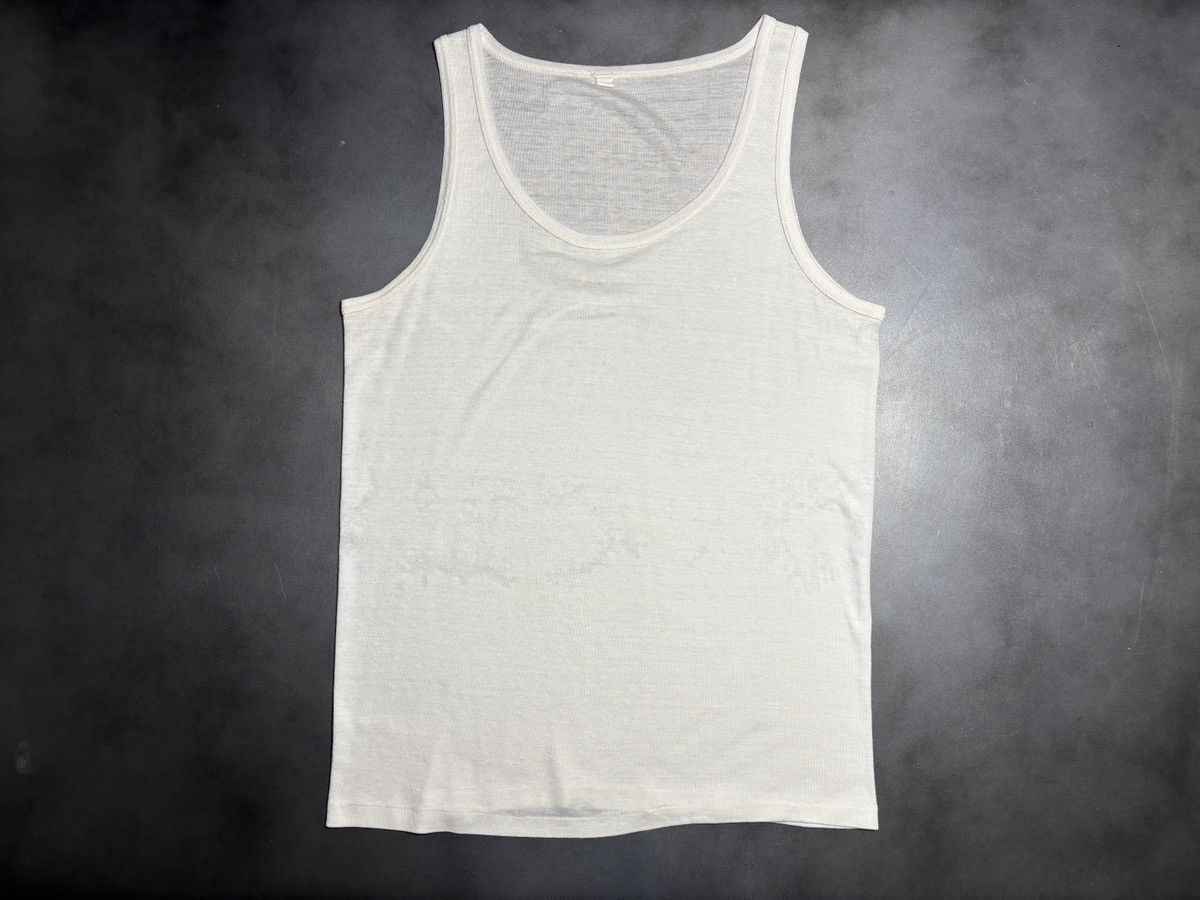 Vintage 1970s Military Undershirt Thrash Vintage Paper Thin Tank Top Size US XL / EU 56 / 4 - 16 Thumbnail