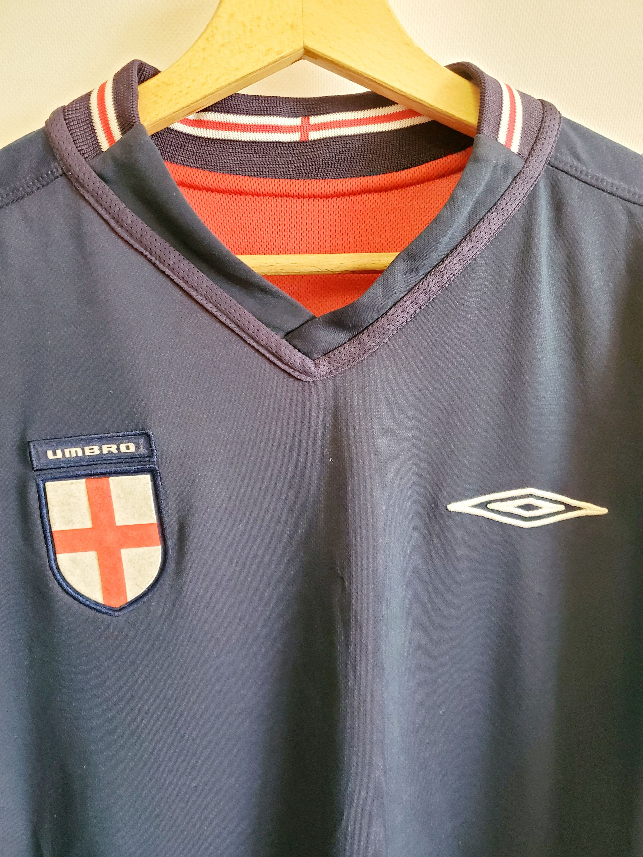 Umbro × Vintage ENGLAND AWAY SHIRT FOOTBALL SOCCER JERSEY UMBRO REVERSIBLE Size US M / EU 48-50 / 2 - 2 Thumbnail