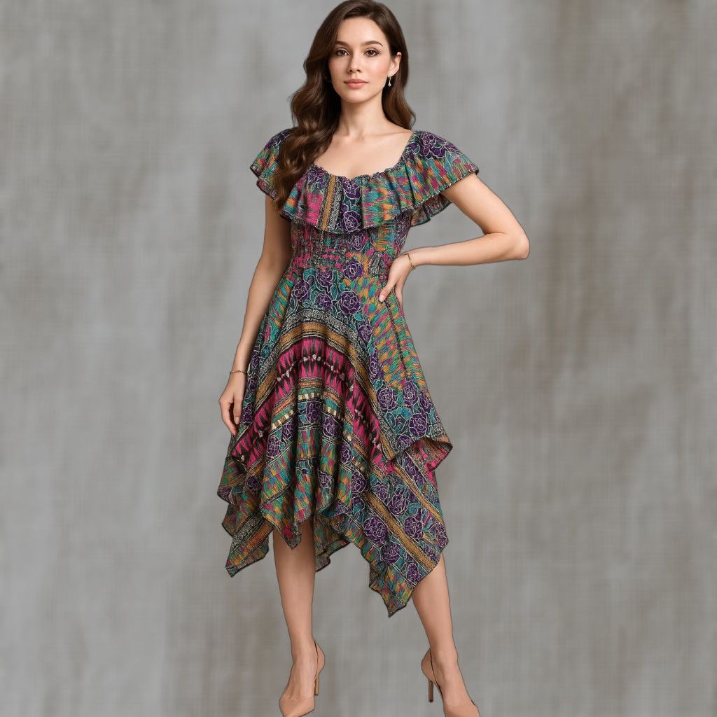 ワンピース Etro Jacquard-Effect Dress In Cornflower Blue Etro Jacquard-Effect Dress Cornflower Blue – LOZURI®