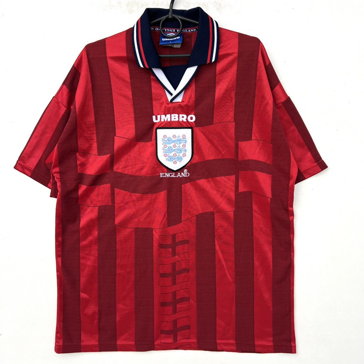 Umbro Vintage England 1997 1998 Umbro Football Soccer Jersey Size US L / EU 52-54 / 3 - 1 Thumbnail