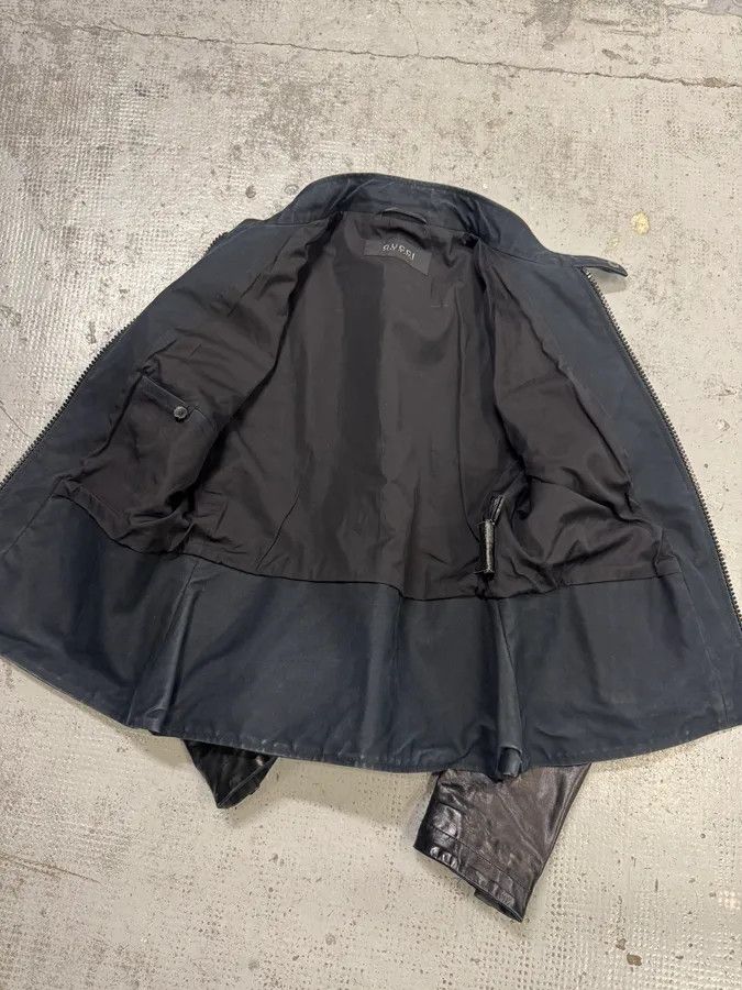 Gucci 2000s Gucci Black Pro Biker Leather Jacket Size US M / EU 48-50 / 2 - 7 Thumbnail