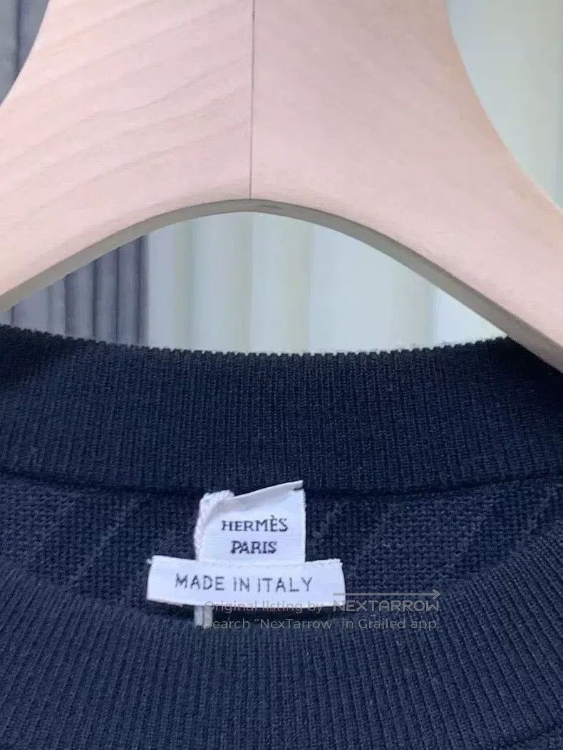 Hermes Hermes Wool Double-Faced Knit Sweater Size XS / US 0-2 / IT 36-38 - 4 Thumbnail