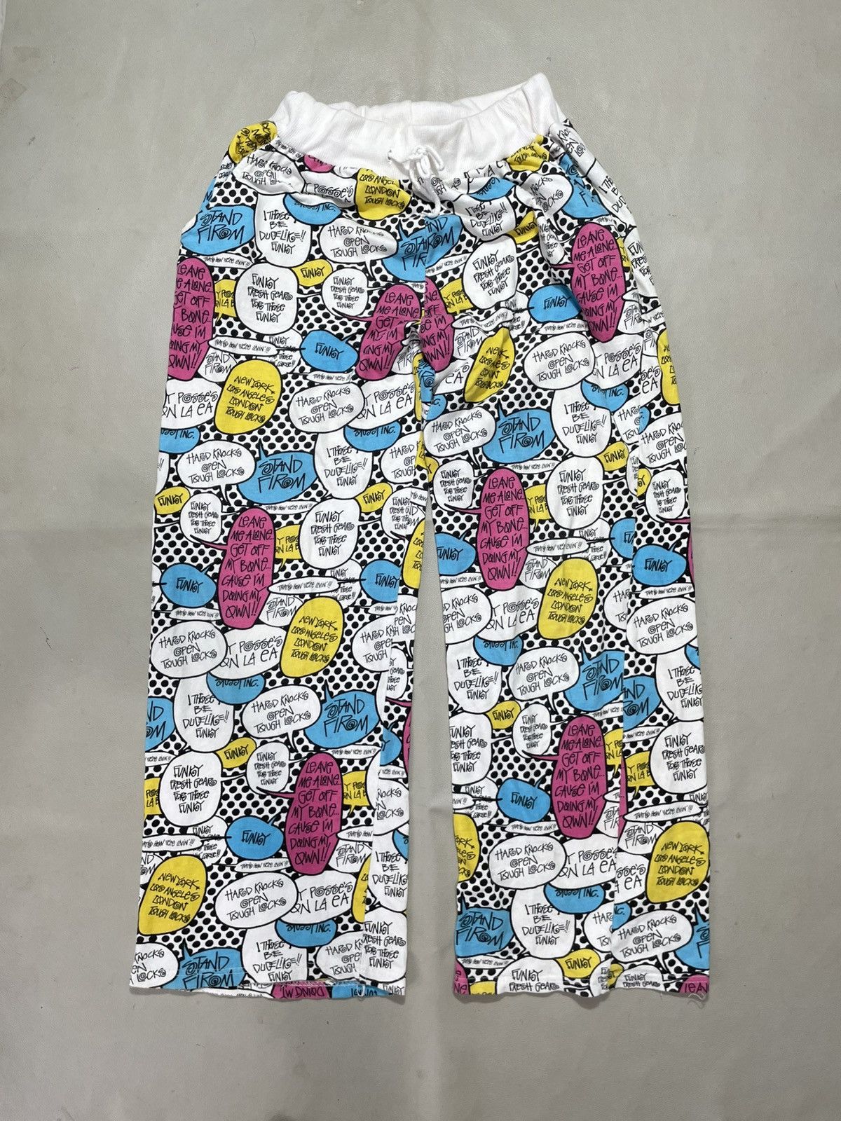 Japanese Brand Undefined Magazine Printed sweatpants Stussy style Size US 29 - 1 Thumbnail