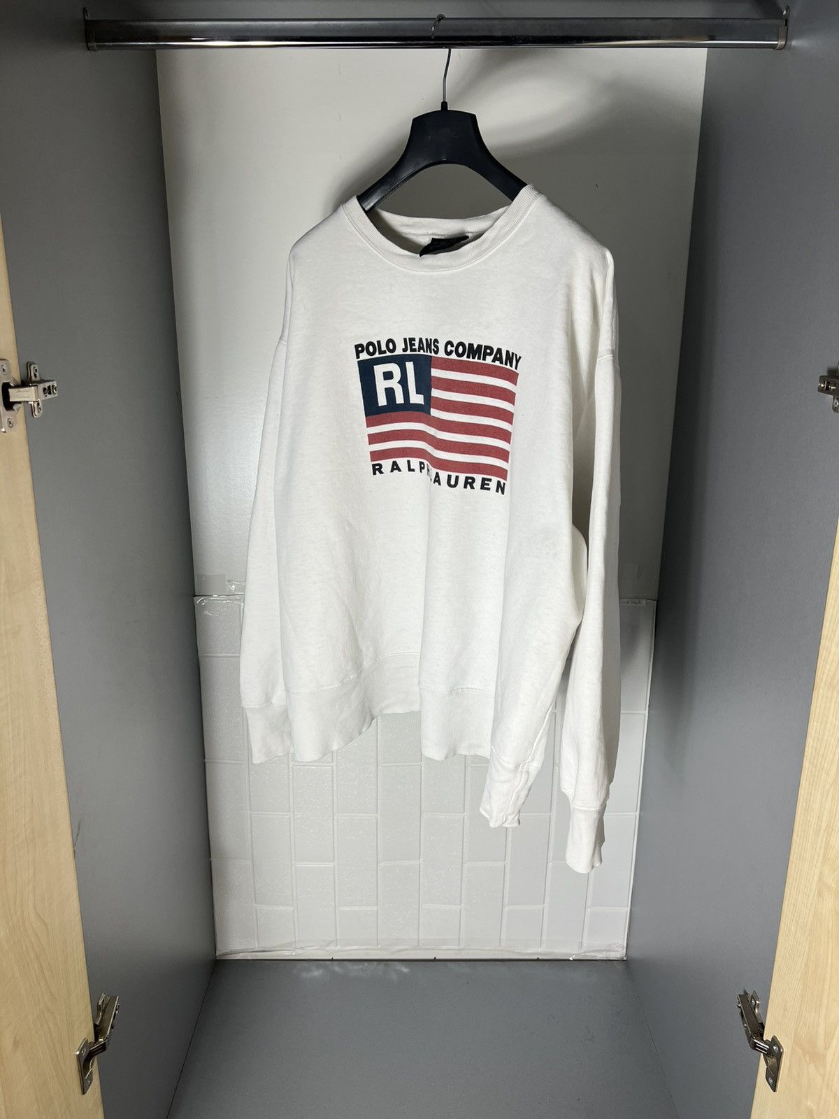 Polo Ralph Lauren × Vintage VERY RARE POLO RALPH LAUREN COMPANY JEANS USA FLAG Y2K 90s Size US XL / EU 56 / 4 - 3 Thumbnail