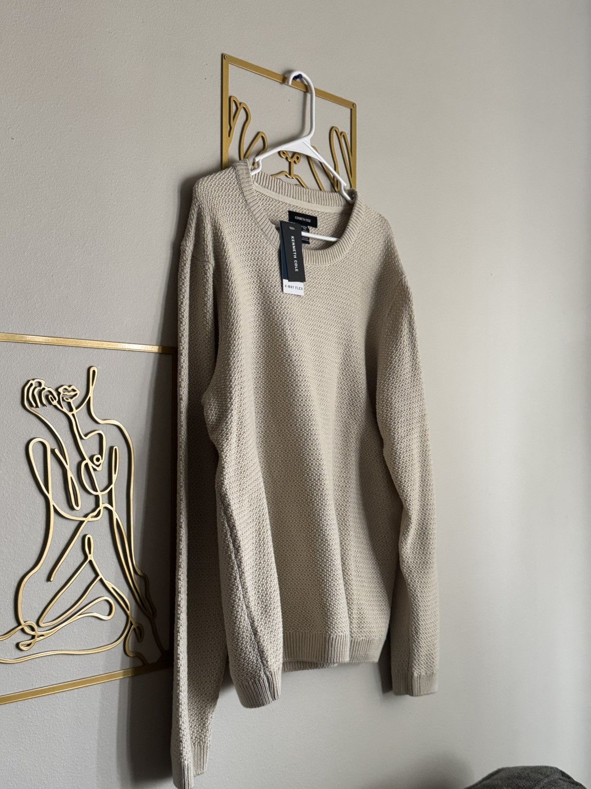 Kenneth Cole KENNETH COLE CREW NECK SWEATER *NEW* Size US XL / EU 56 / 4 - 1 Thumbnail