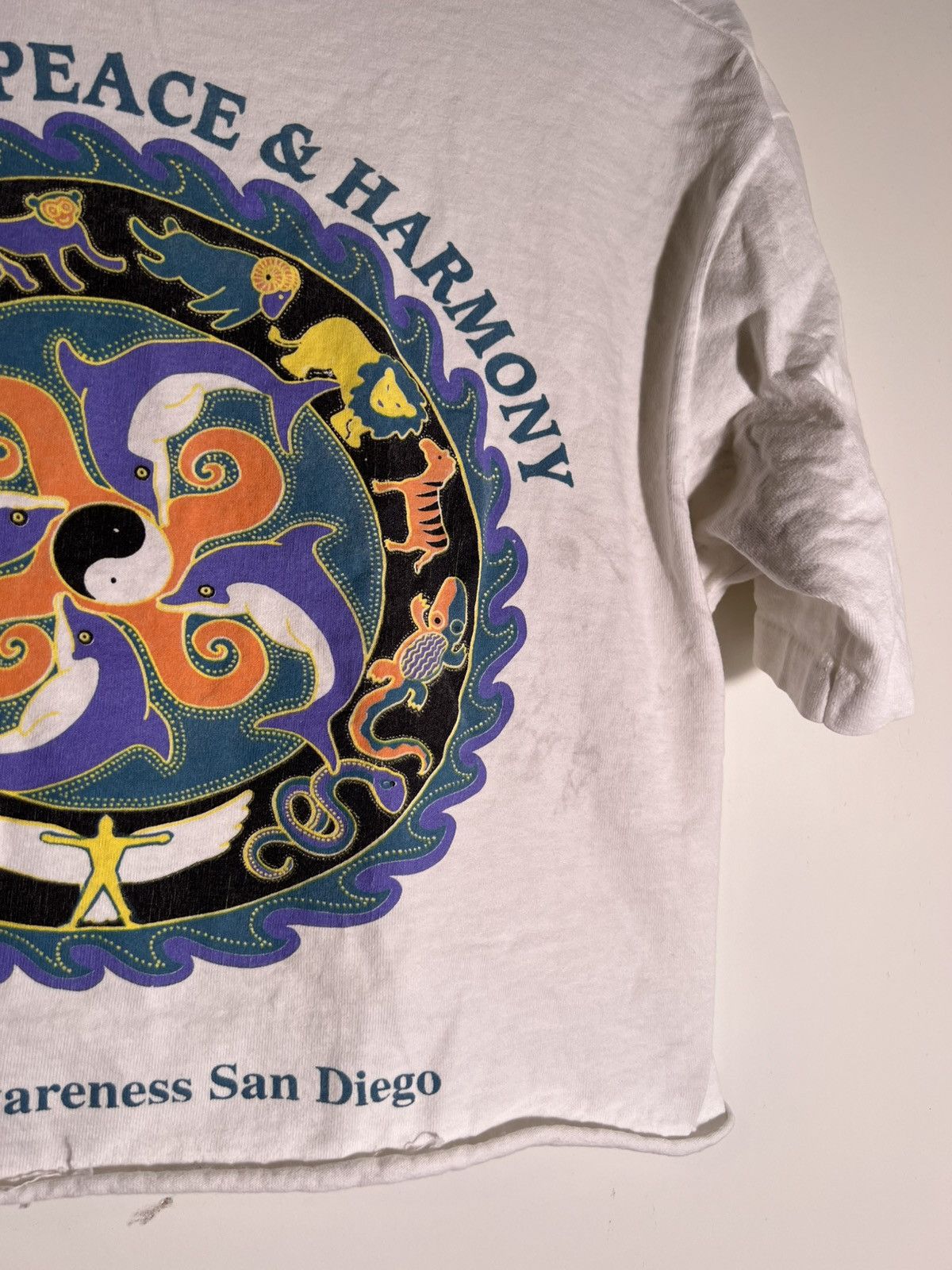 Vintage 90’s VTG Vintage Universal Peace & Harmony San Diego T Shirt Size US L / EU 52-54 / 3 - 5 Thumbnail