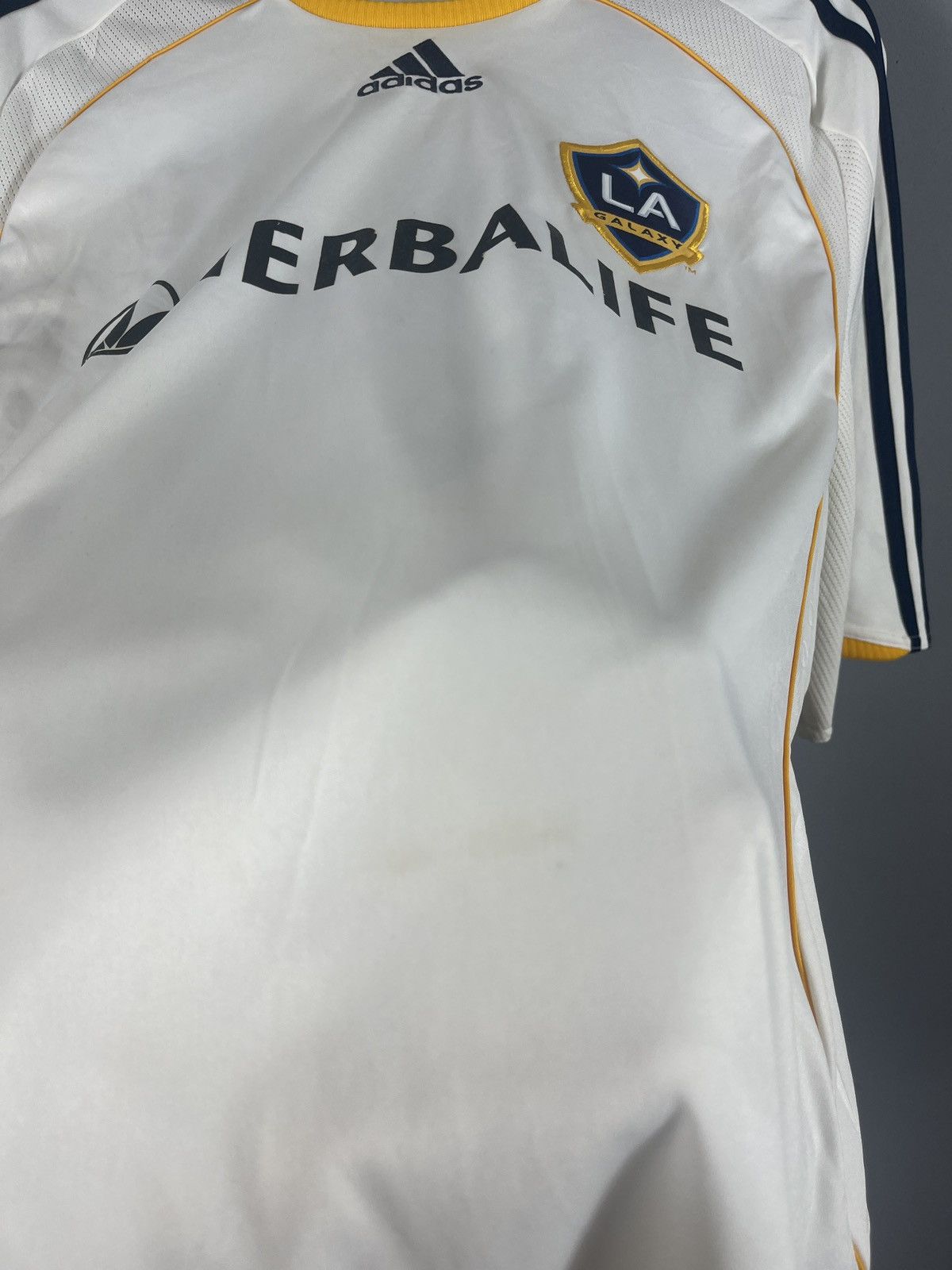 Adidas Beckham #7 Los Angeles Galaxy Home 2008/09 (Large) Size US L / EU 52-54 / 3 - 8 Thumbnail